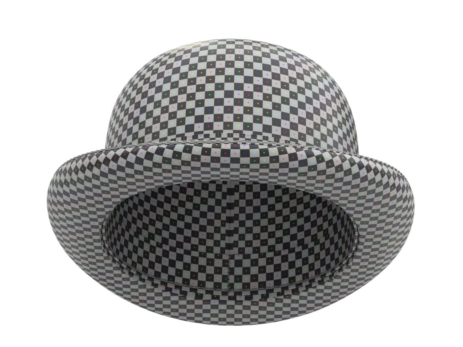 Bowler Hat 3D model_11