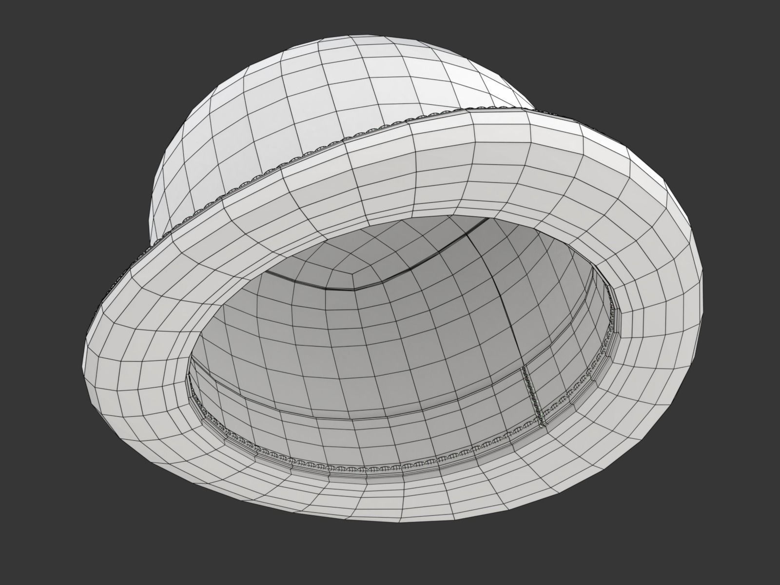 Bowler Hat 3D model_21