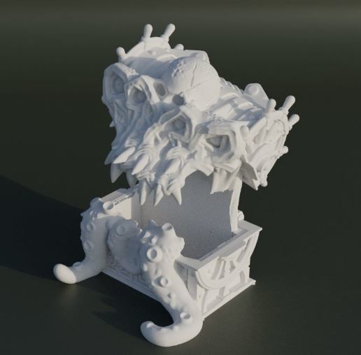 Set Of 4 Sailor Theme Dice Box Pattern  3D print model_5