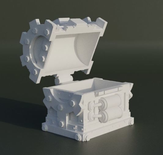 Set Of 4 Sailor Theme Dice Box Pattern  3D print model_6