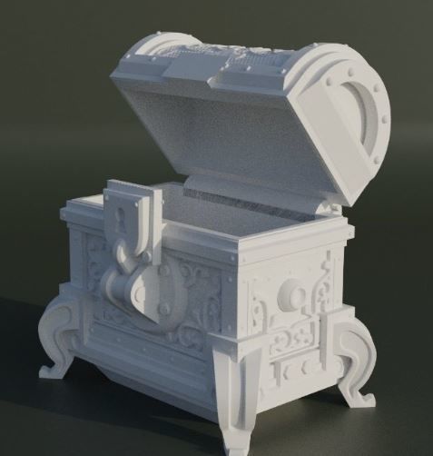 Set Of 4 Sailor Theme Dice Box Pattern  3D print model_18