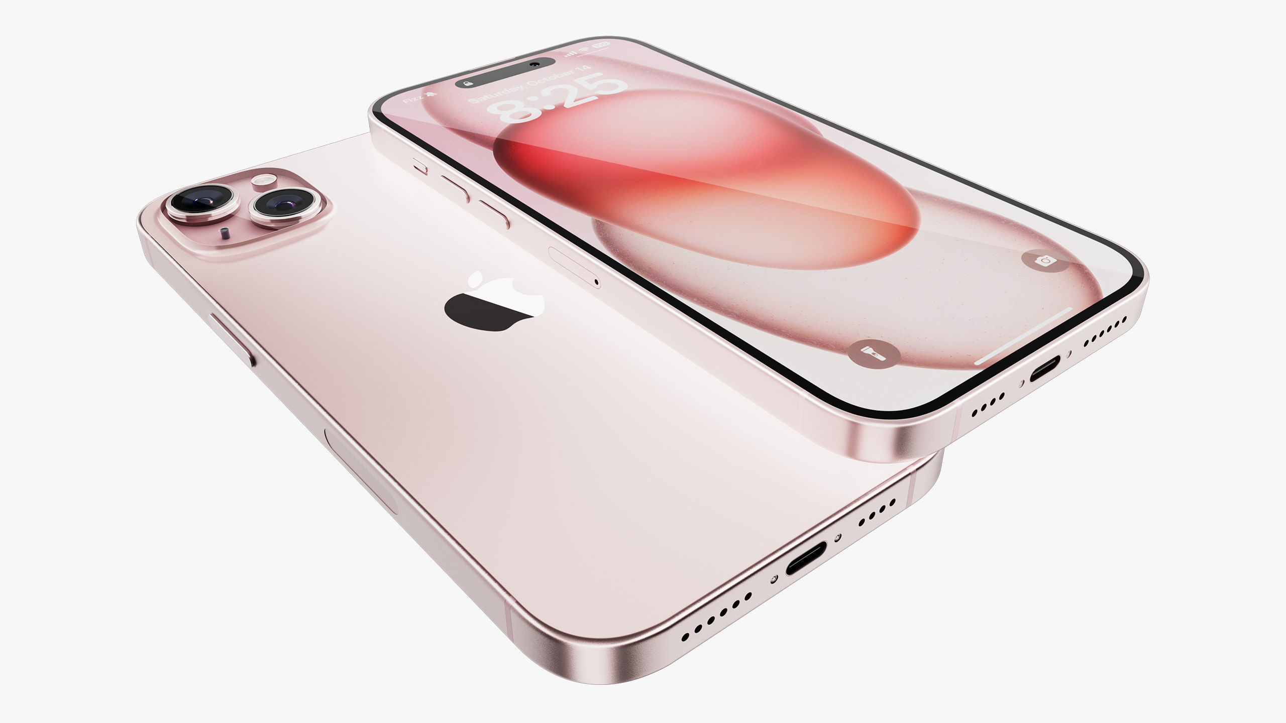 Apple iPhone 15 Plus Pink 3D model_9