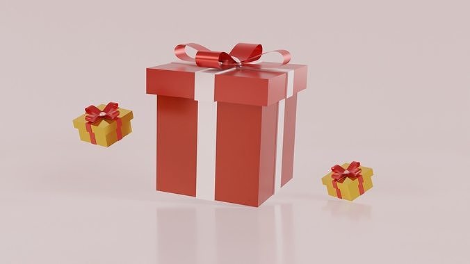 Gift Box Free 3D model