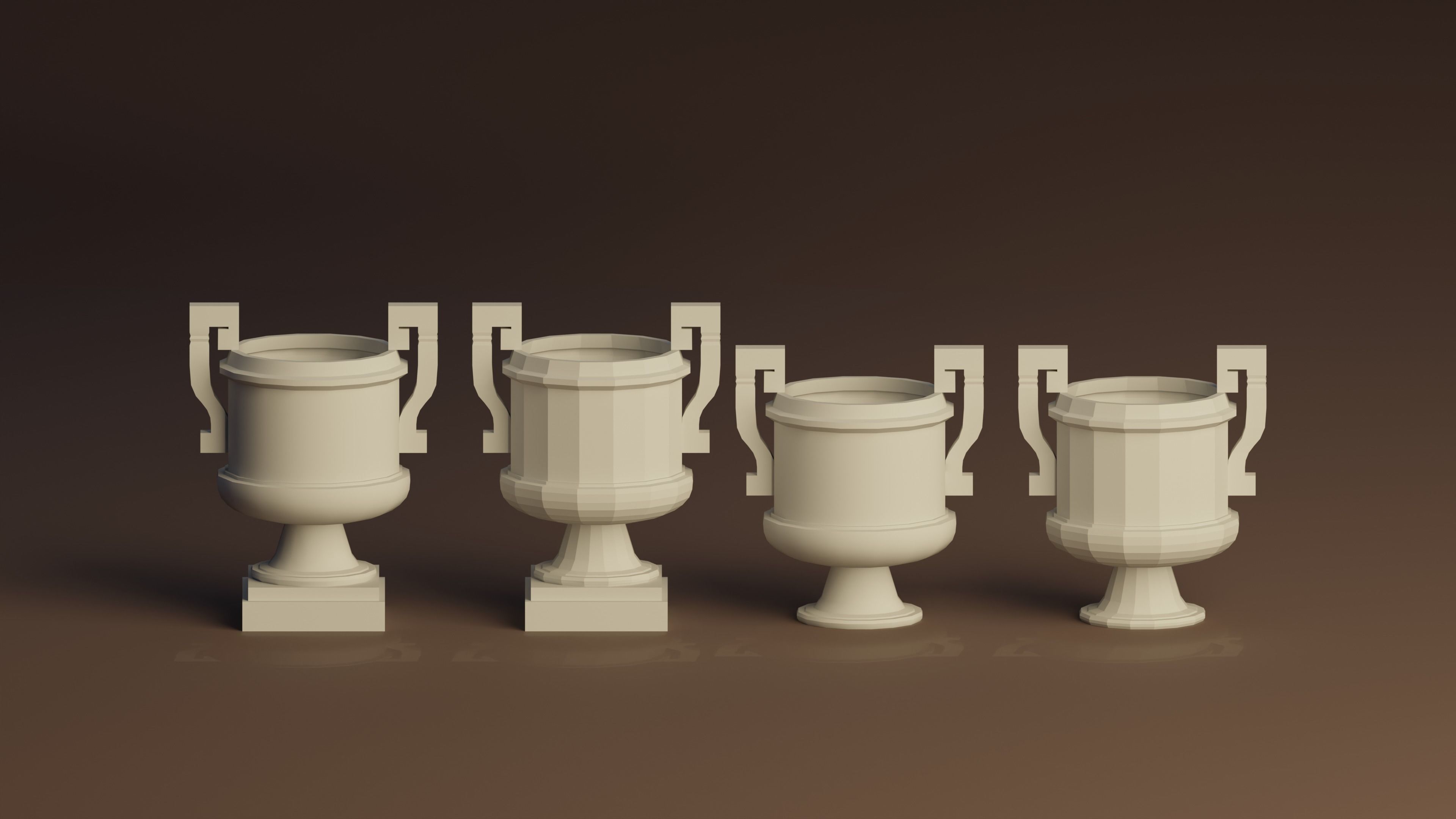 Vases Free low-poly 3D model_2