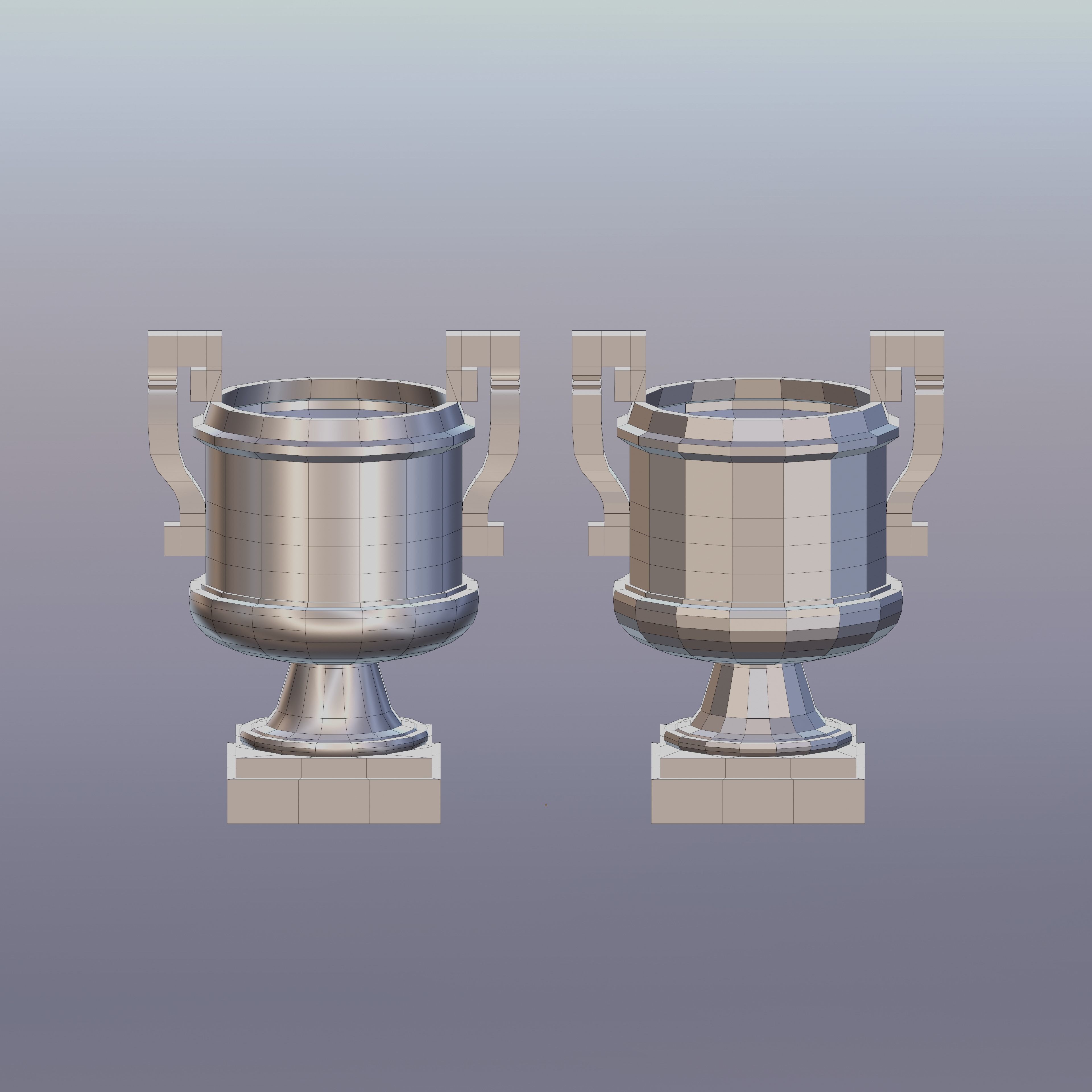 Vases Free low-poly 3D model_4