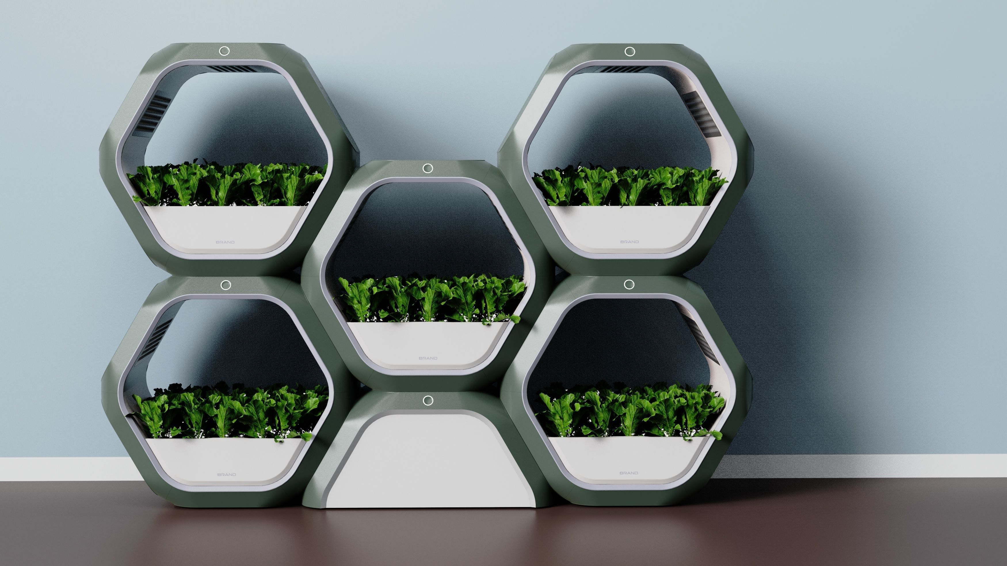 Indoor ecological vegetable garden 3D print model_14
