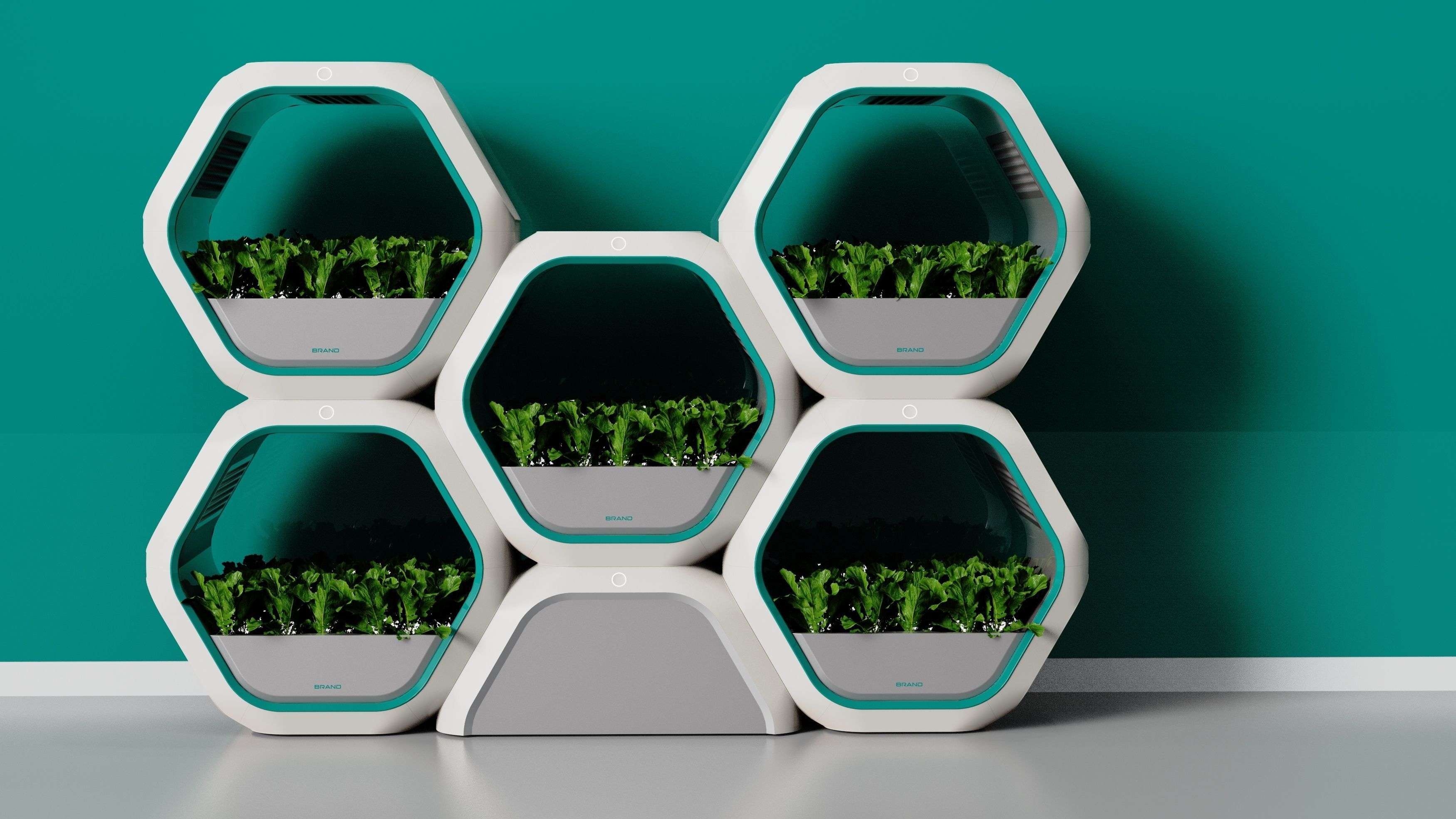 Indoor ecological vegetable garden 3D print model_15