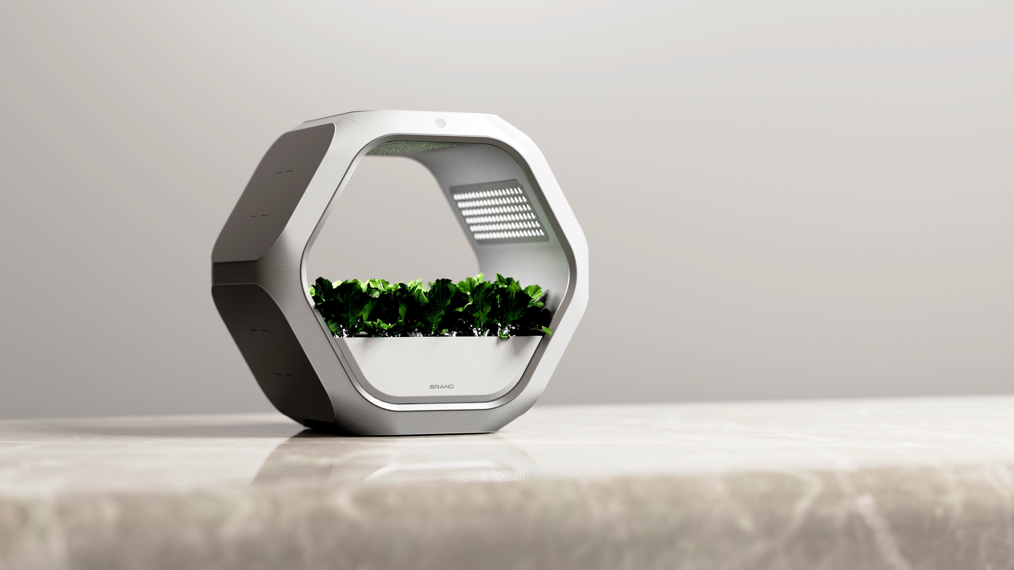 Indoor ecological vegetable garden 3D print model_1