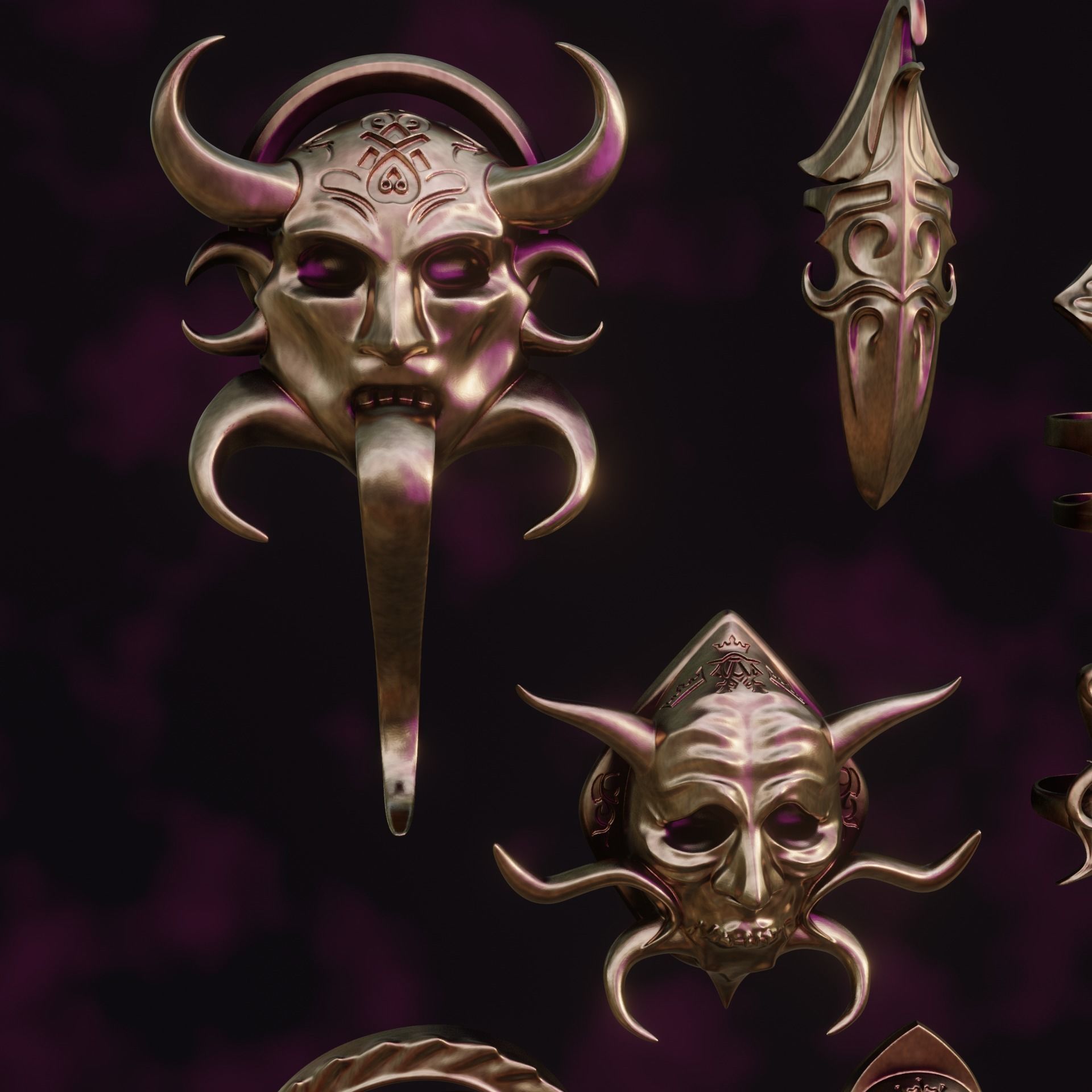 Gortash Cloth of Authority Cosplay Set Baldurs Gate 3 3D print model_11