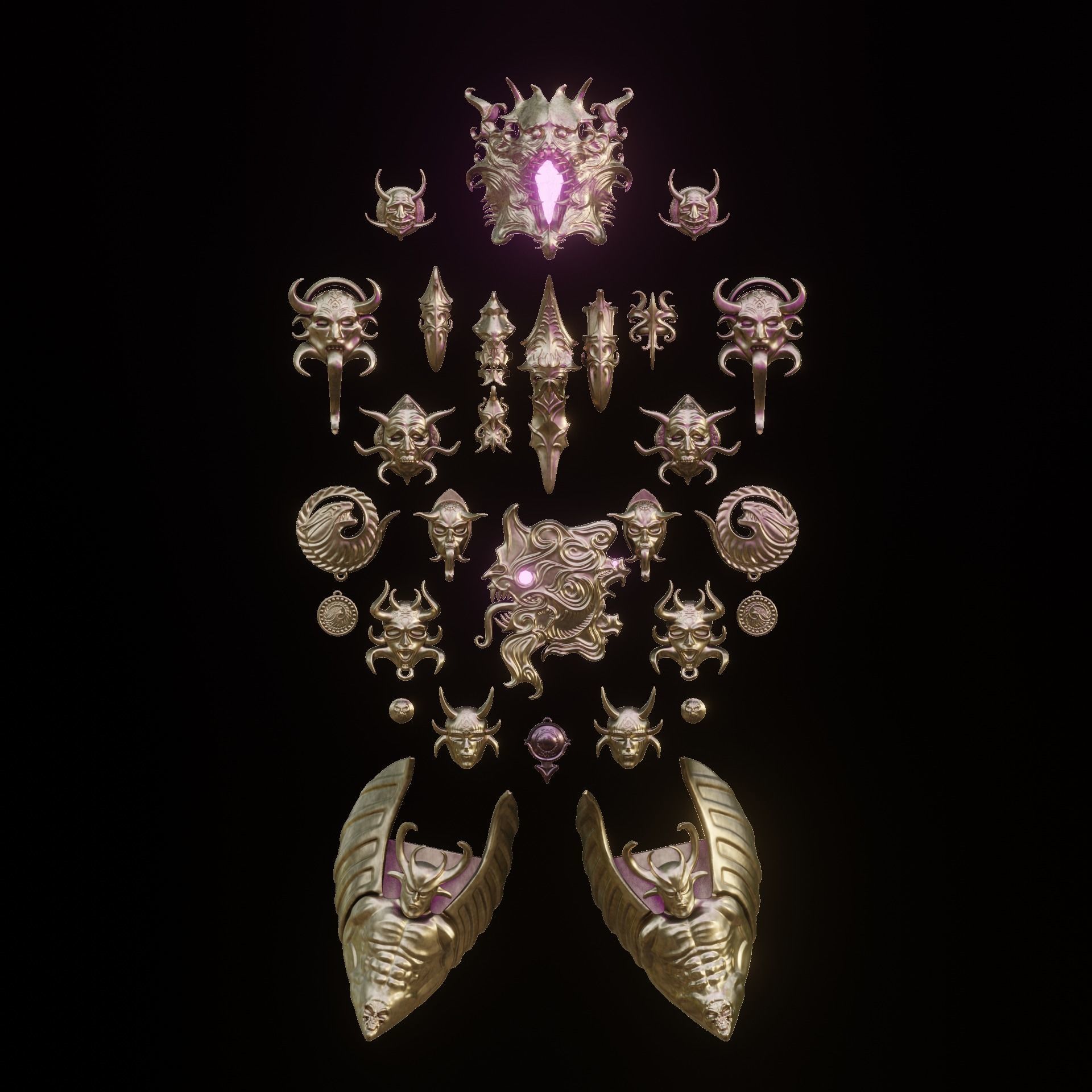 Gortash Cloth of Authority Cosplay Set Baldurs Gate 3 3D print model_2