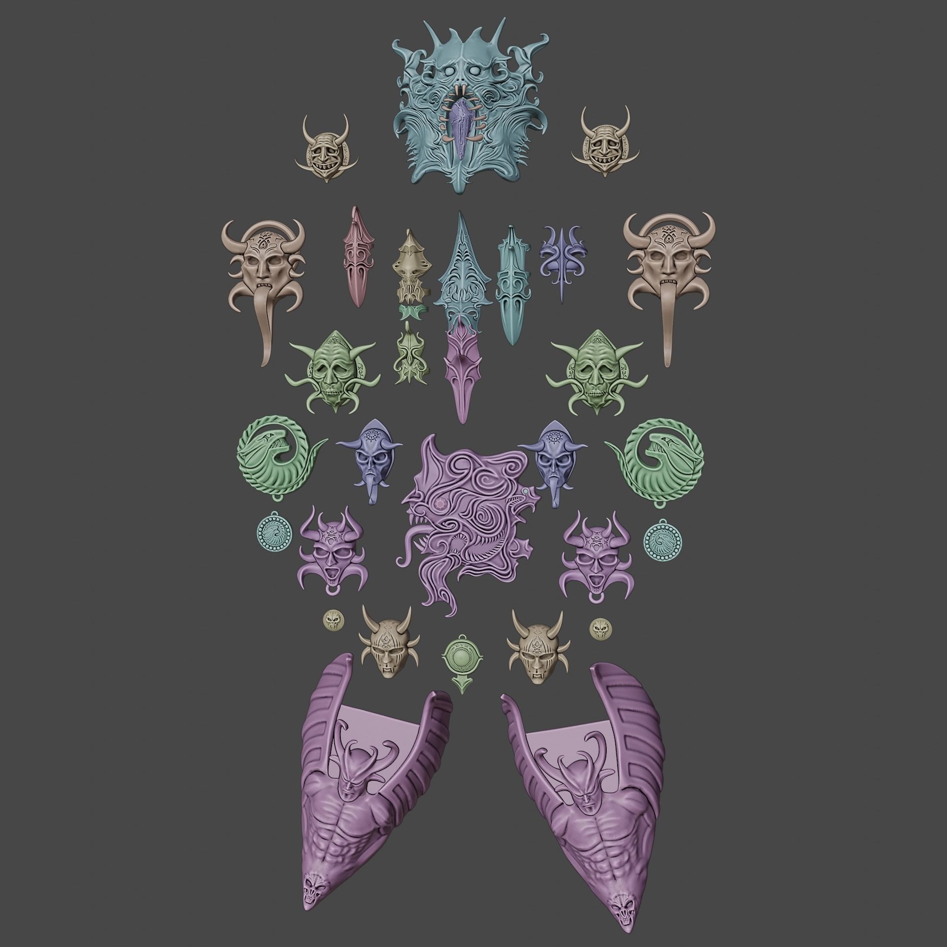 Gortash Cloth of Authority Cosplay Set Baldurs Gate 3 3D print model_22