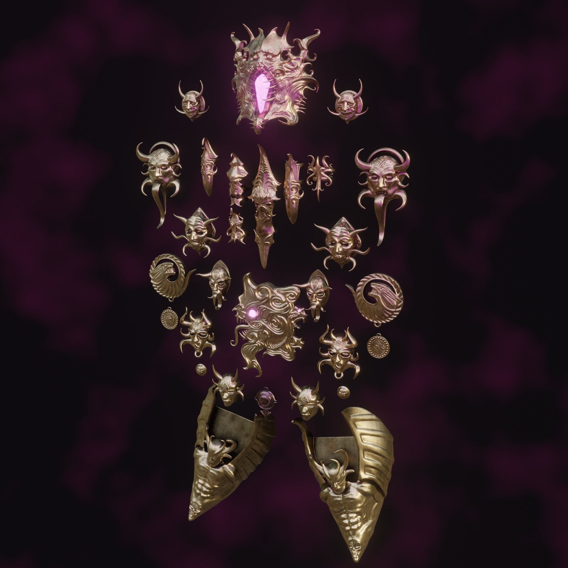 Gortash Cloth of Authority Cosplay Set Baldurs Gate 3 3D print model_5