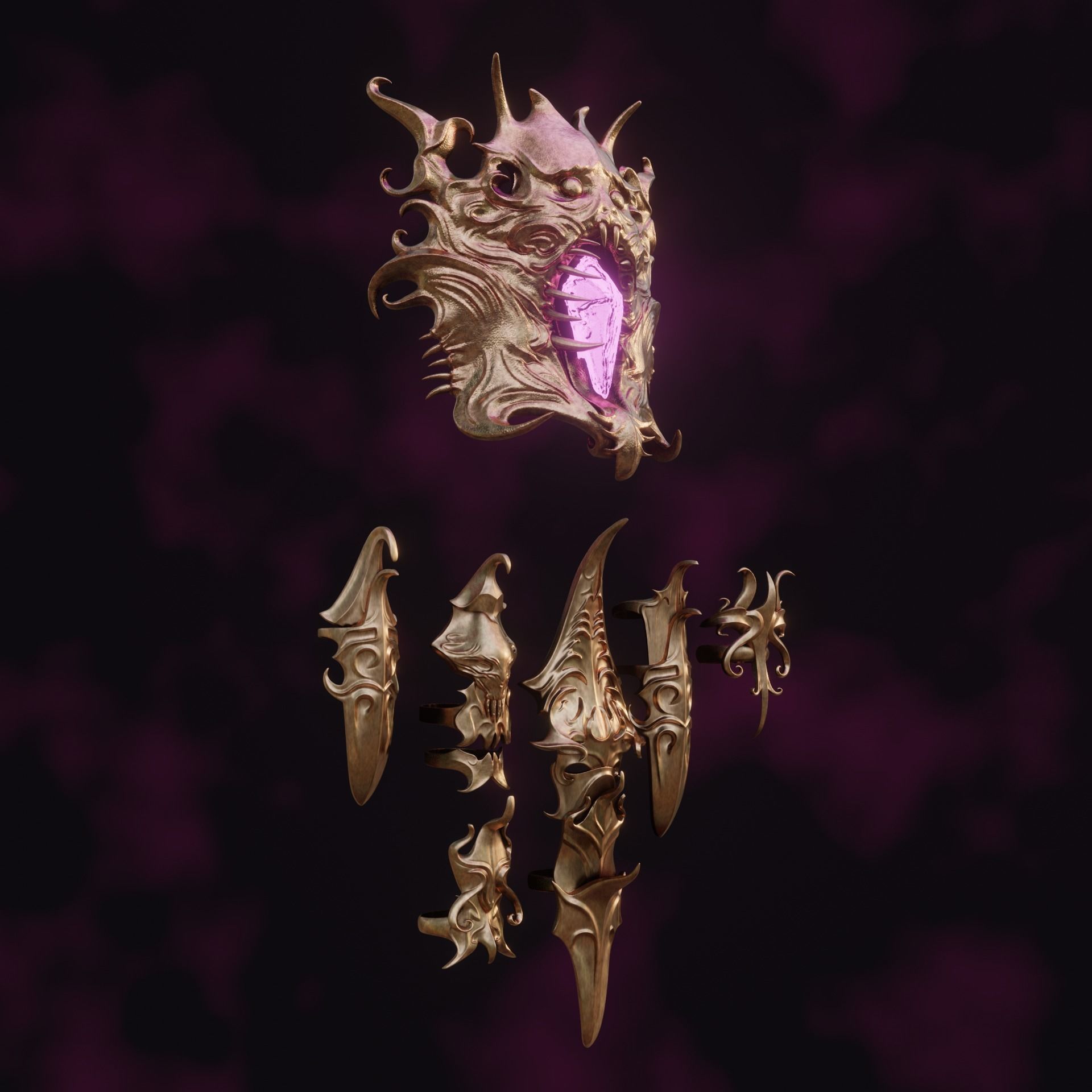 Gortash Cloth of Authority Cosplay Set Baldurs Gate 3 3D print model_14