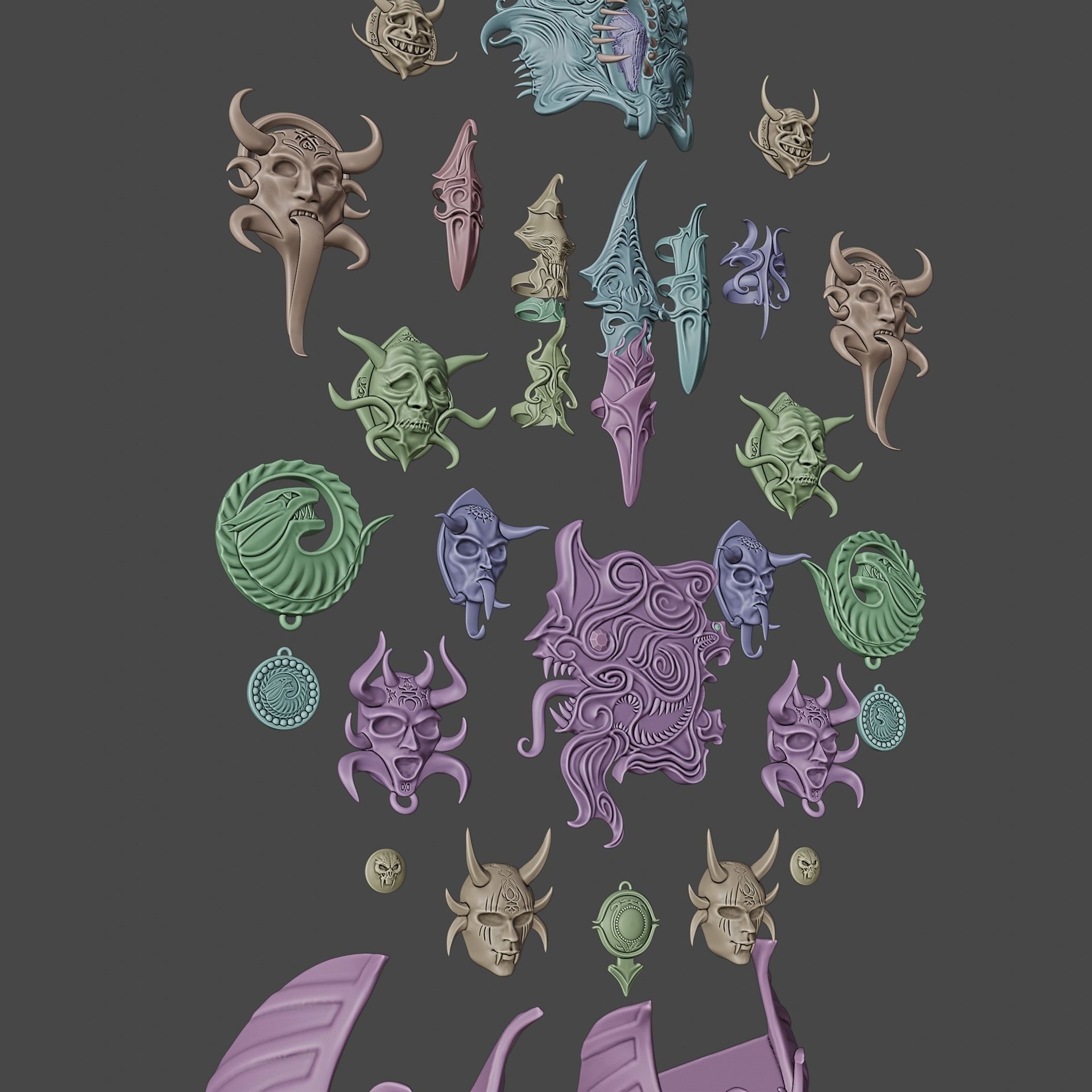 Gortash Cloth of Authority Cosplay Set Baldurs Gate 3 3D print model_21