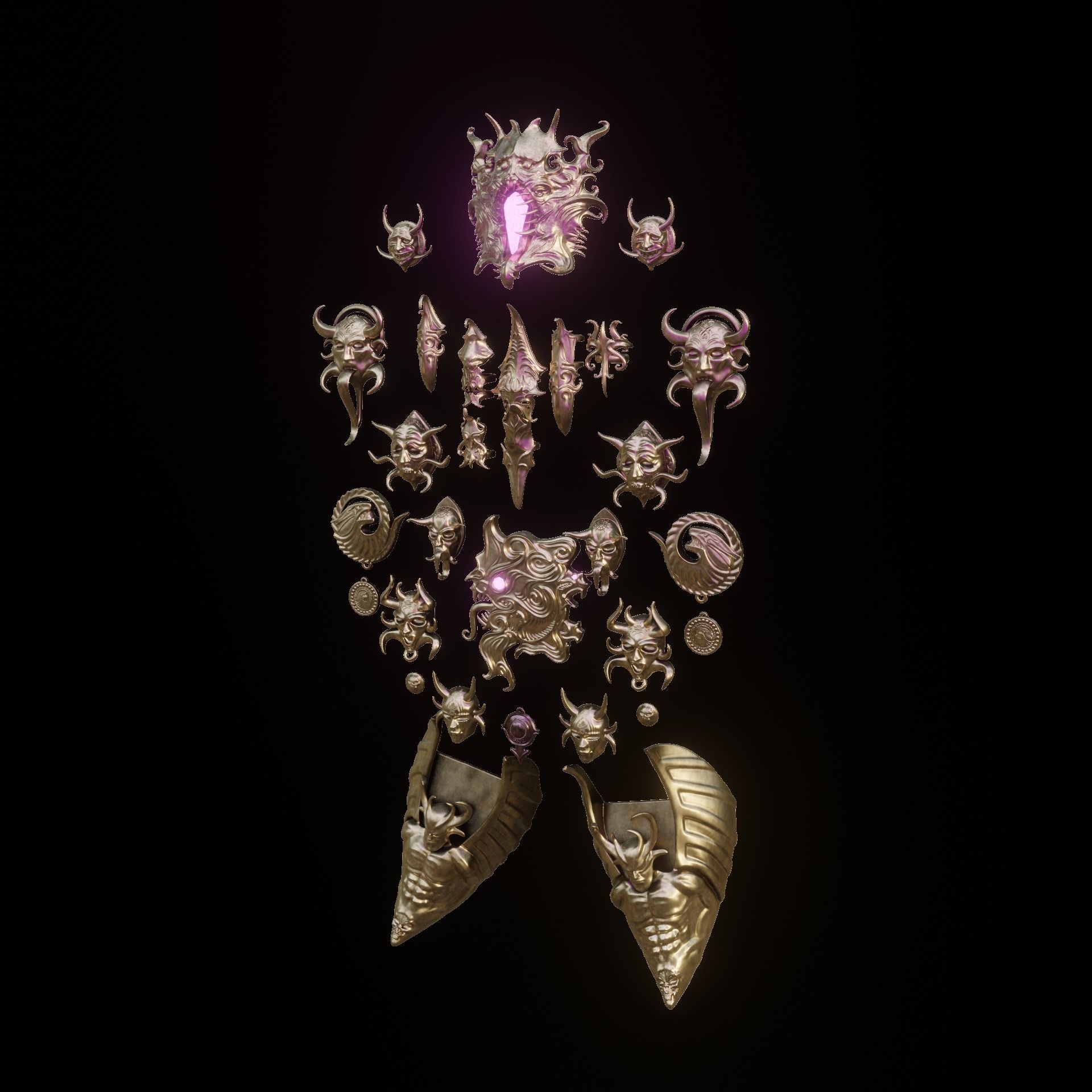 Gortash Cloth of Authority Cosplay Set Baldurs Gate 3 3D print model_6