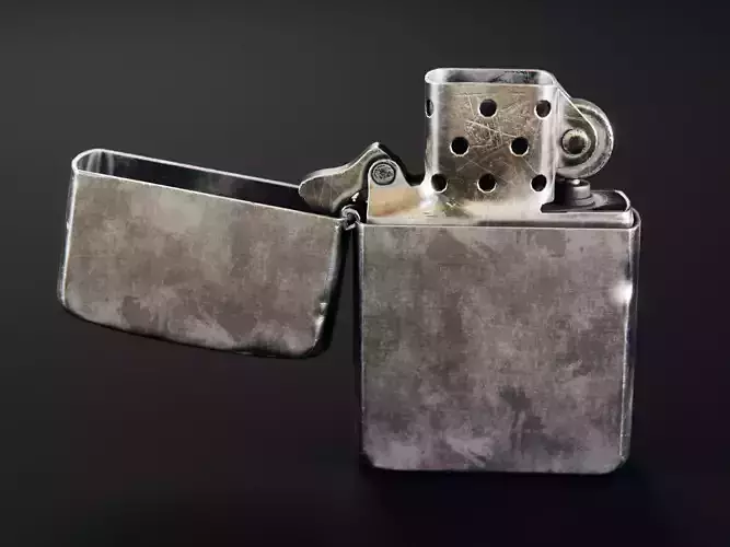 zippo style lighter 3D model