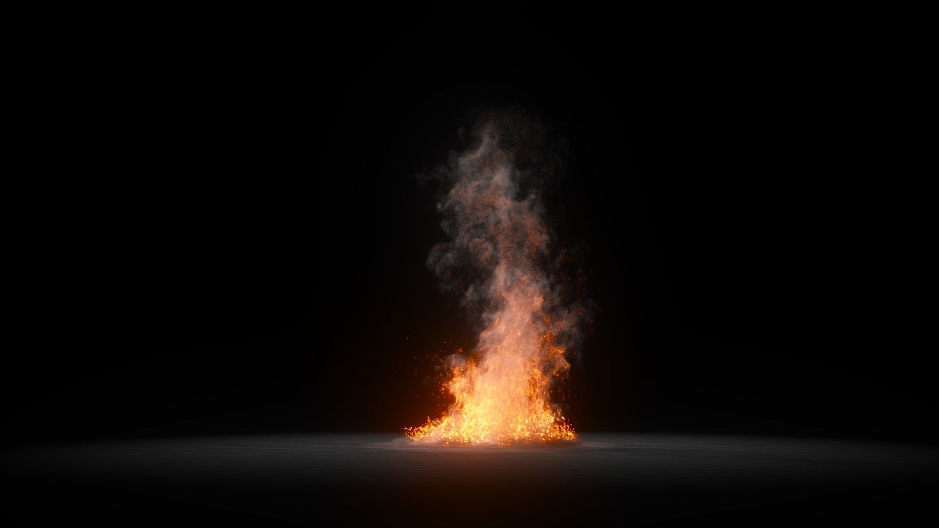3D Fire Animation 3D model_4