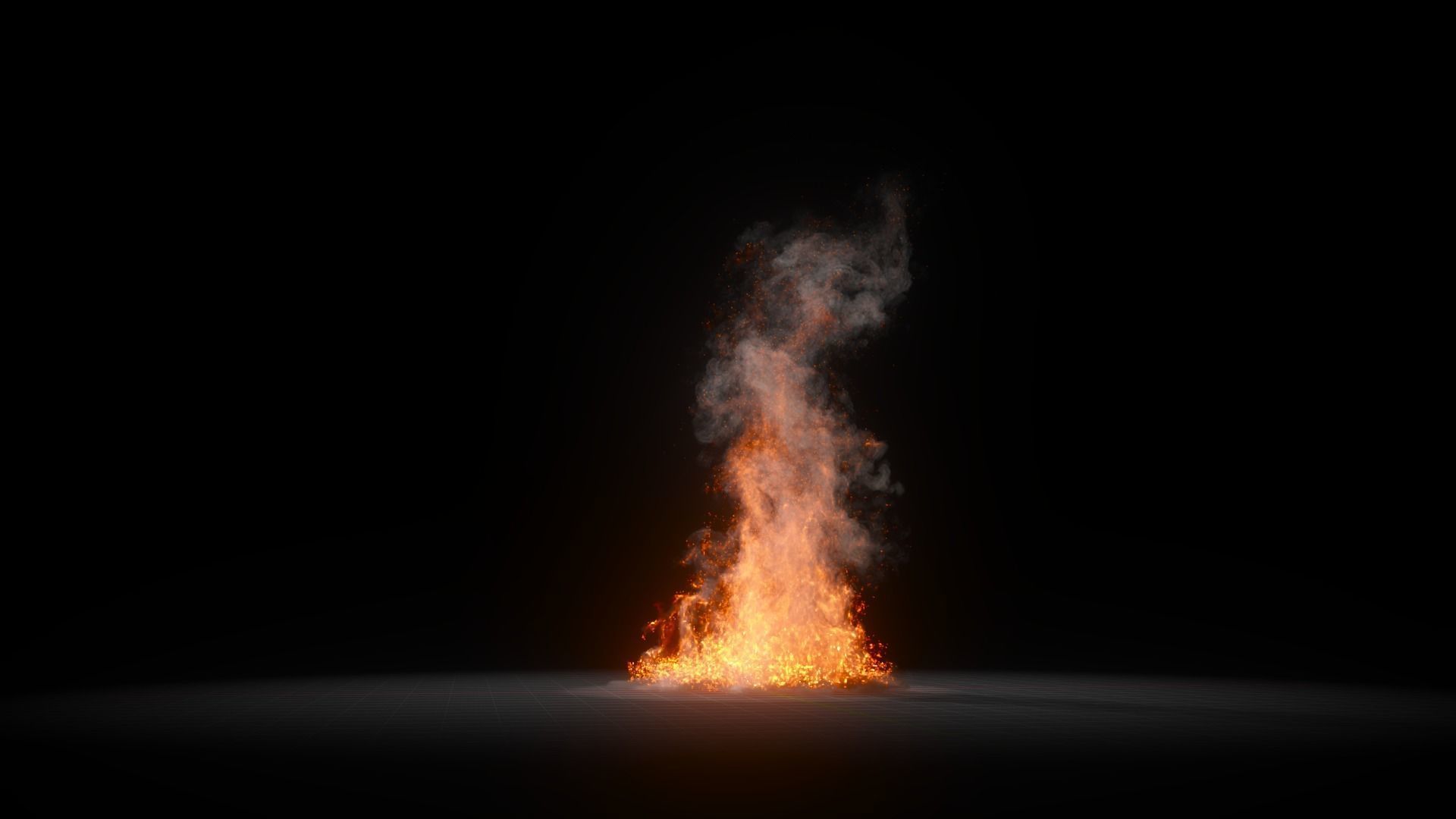 3D Fire Animation 3D model_2