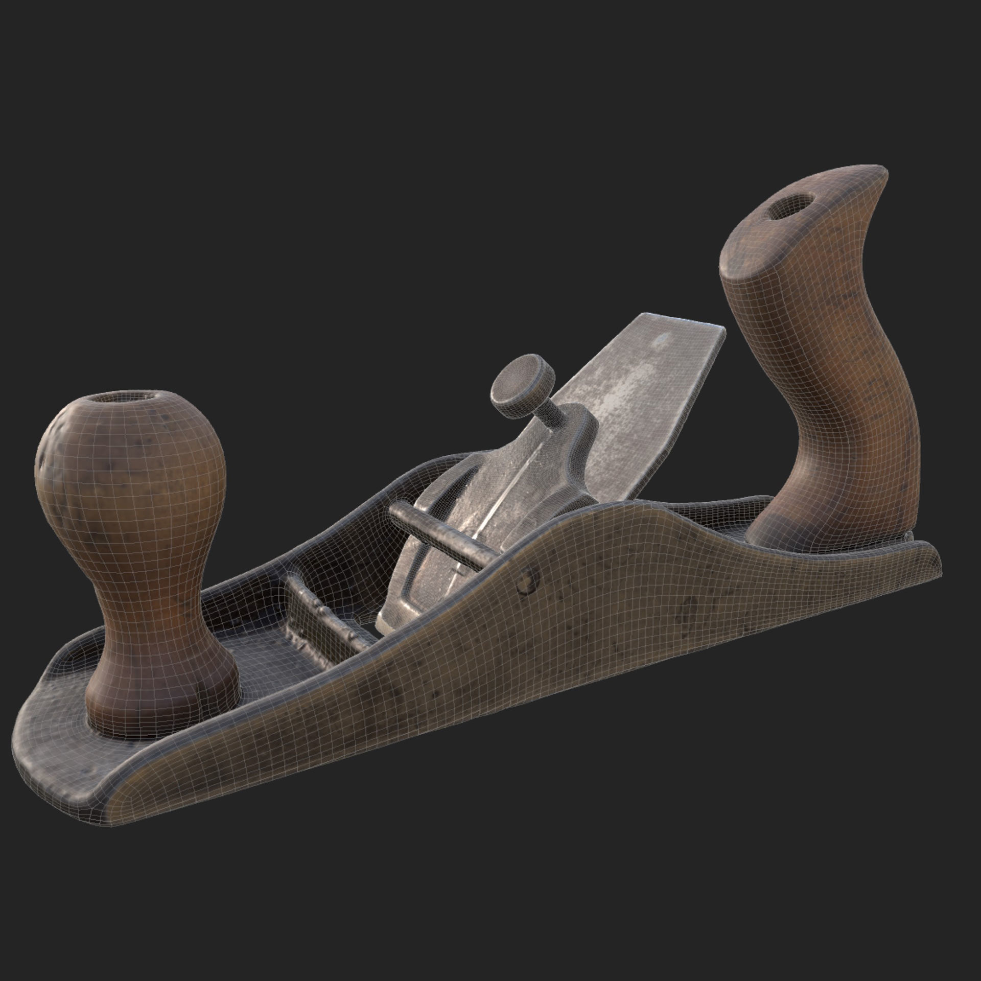 Jointer Metal Low-poly 3D model_12