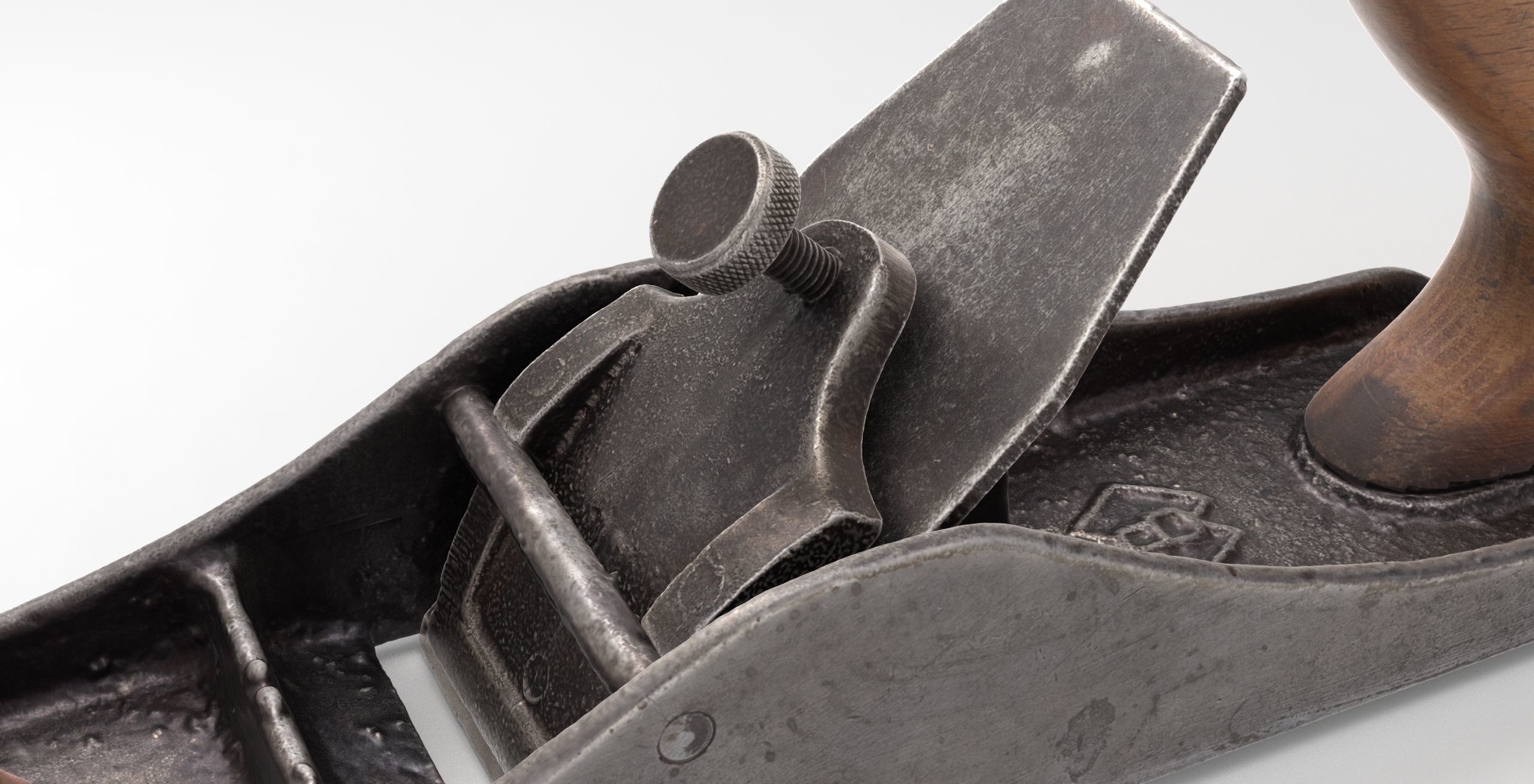 Jointer Metal Low-poly 3D model_2