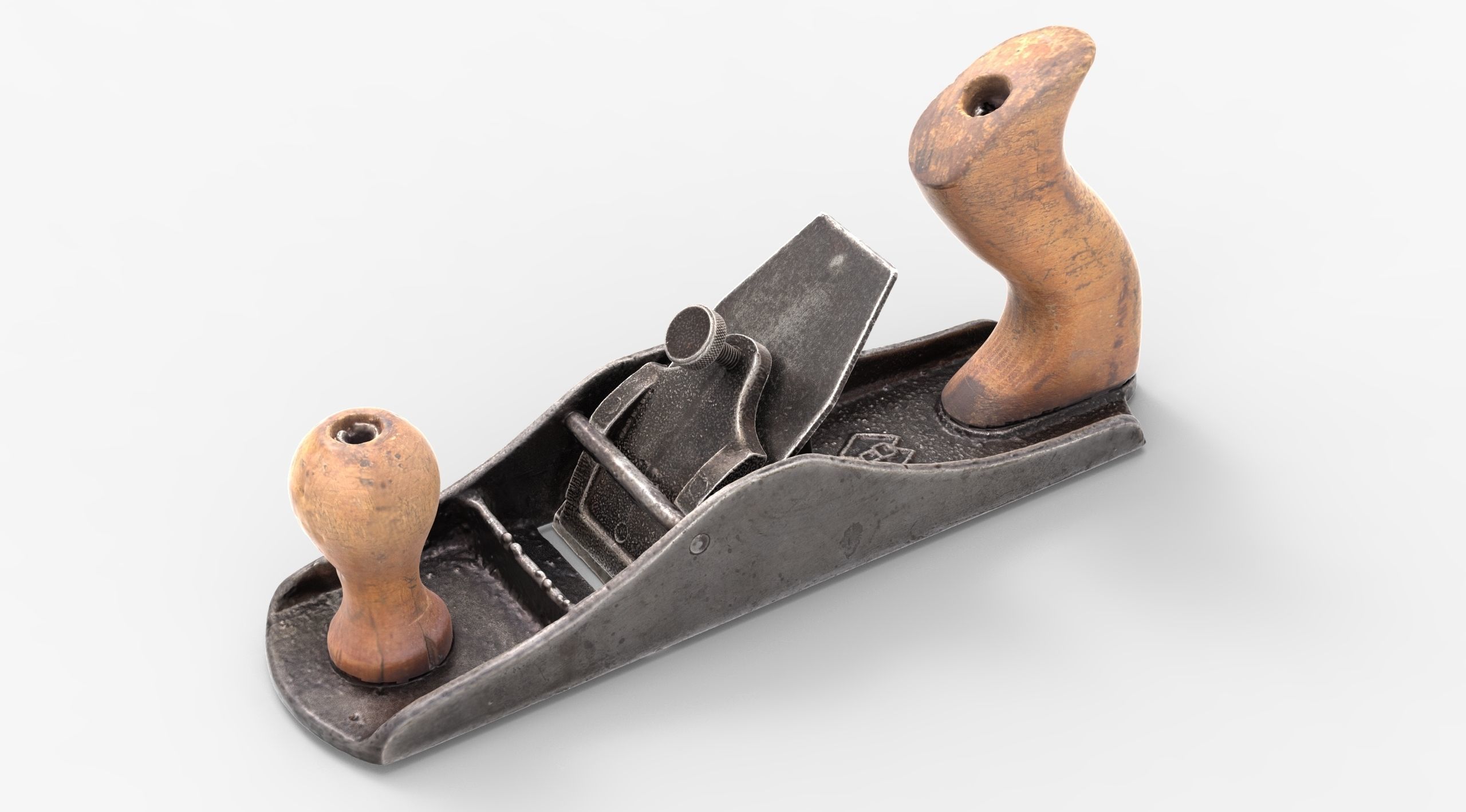 Jointer Metal Low-poly 3D model_5