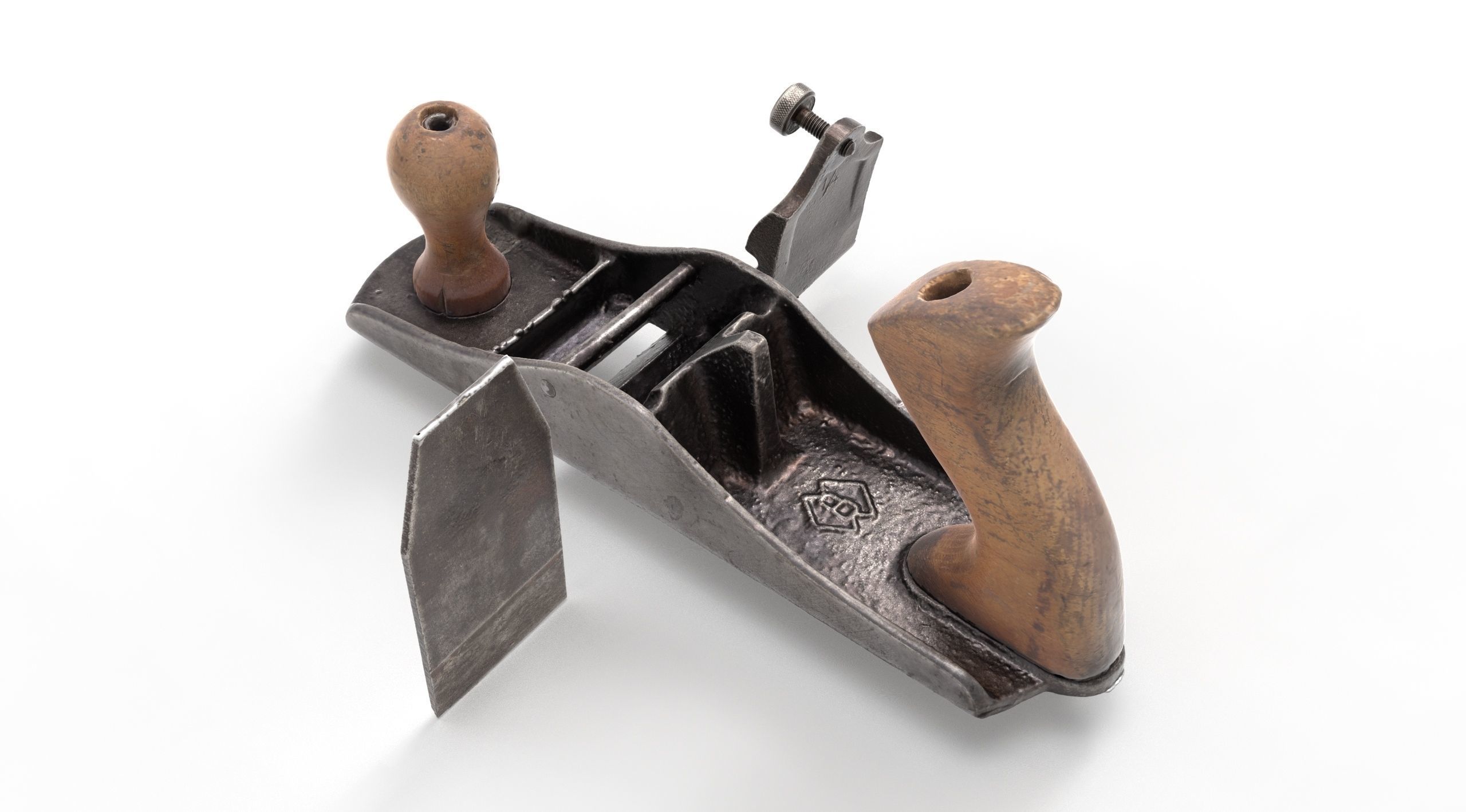 Jointer Metal Low-poly 3D model_6