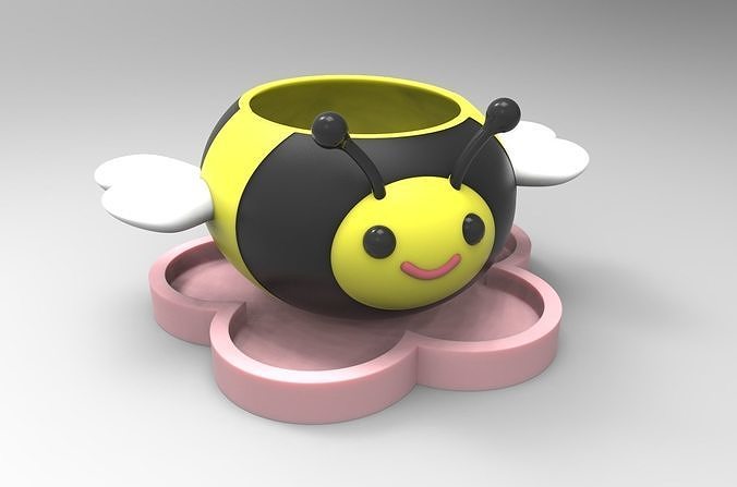 Bee Flower Pot  3D print model