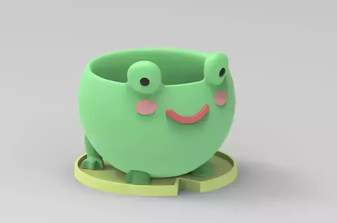 Frog Flower Pot 
