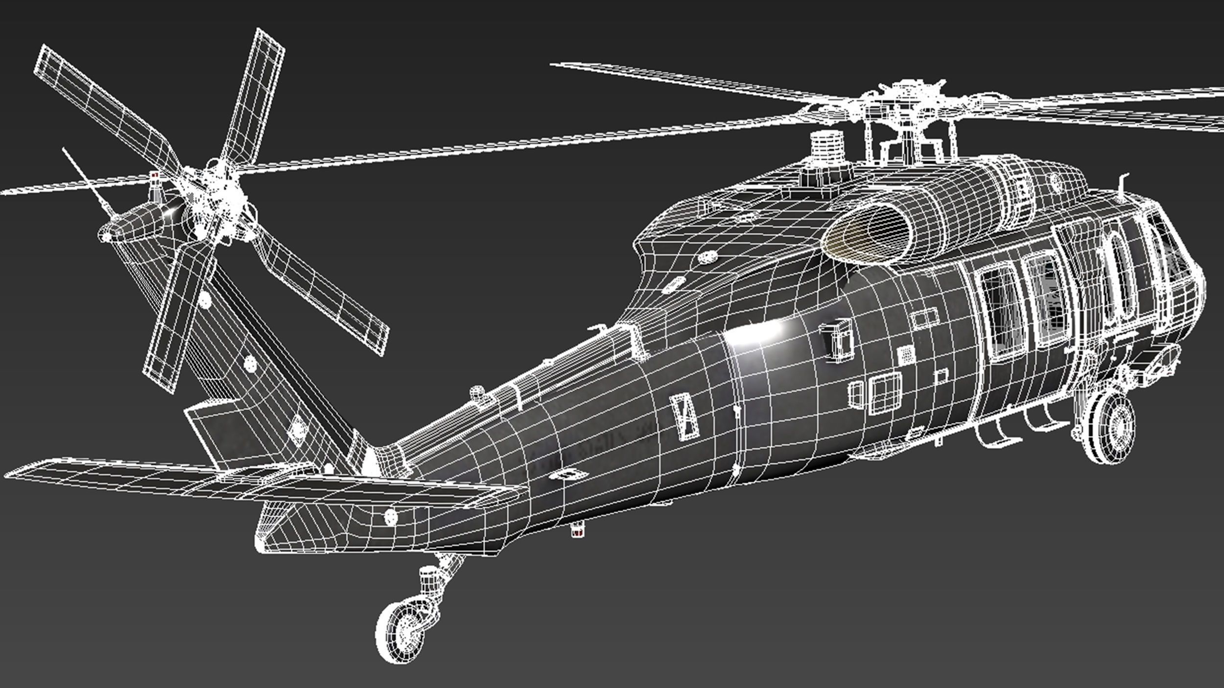 Sikorsky UH-60a Black Hawk 3D model_15