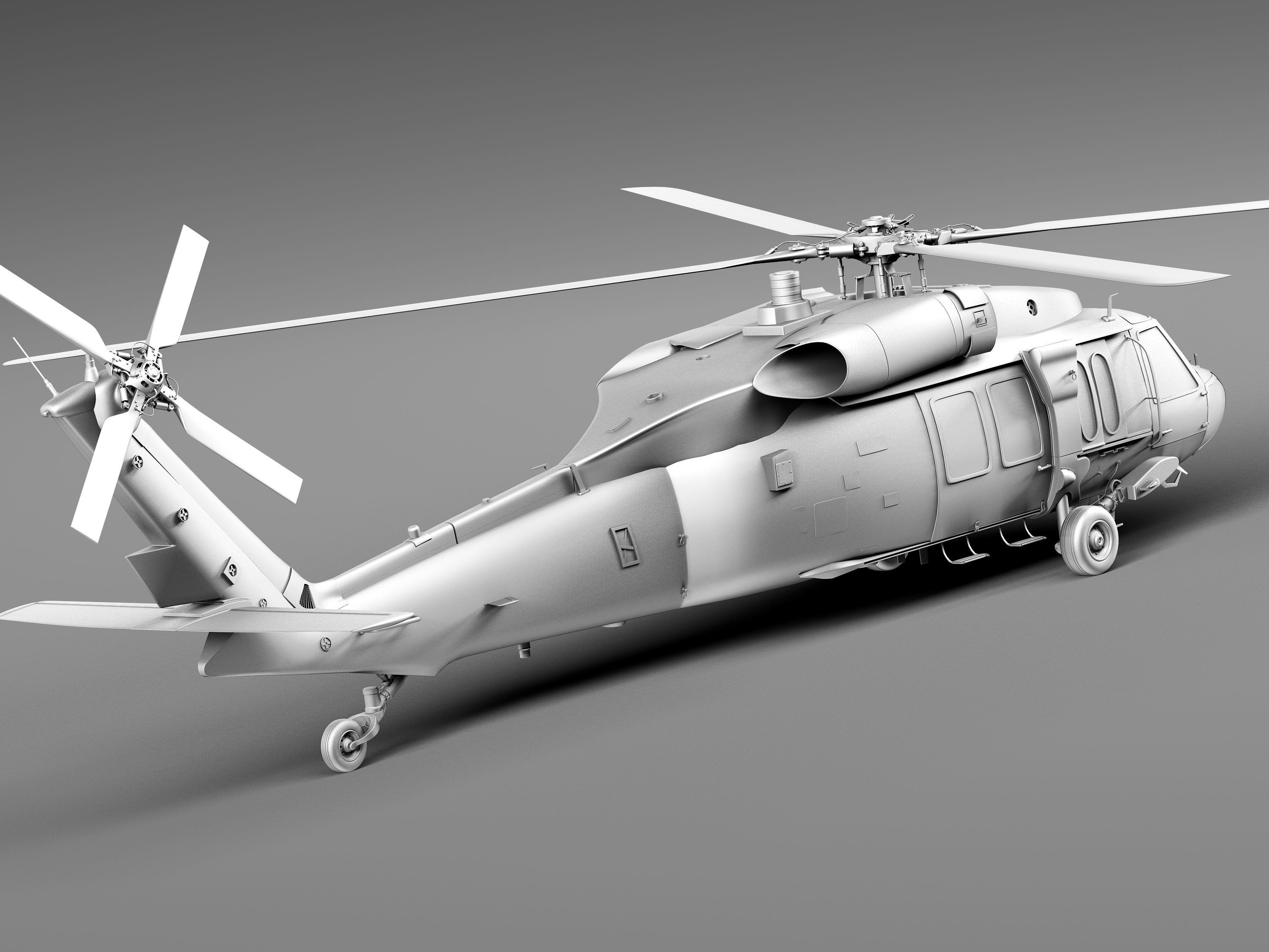 Sikorsky UH-60a Black Hawk 3D model_21