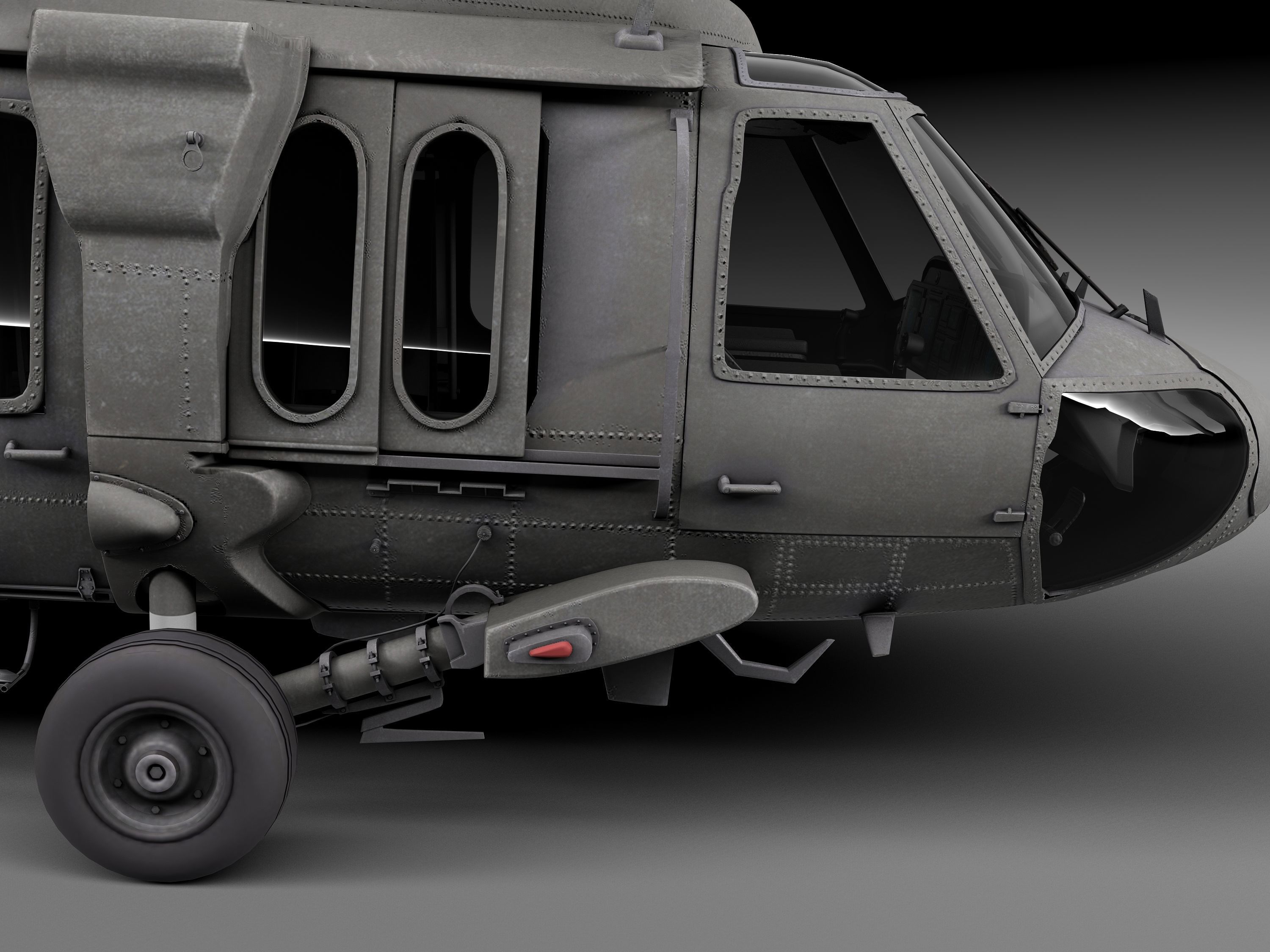 Sikorsky UH-60a Black Hawk 3D model_10