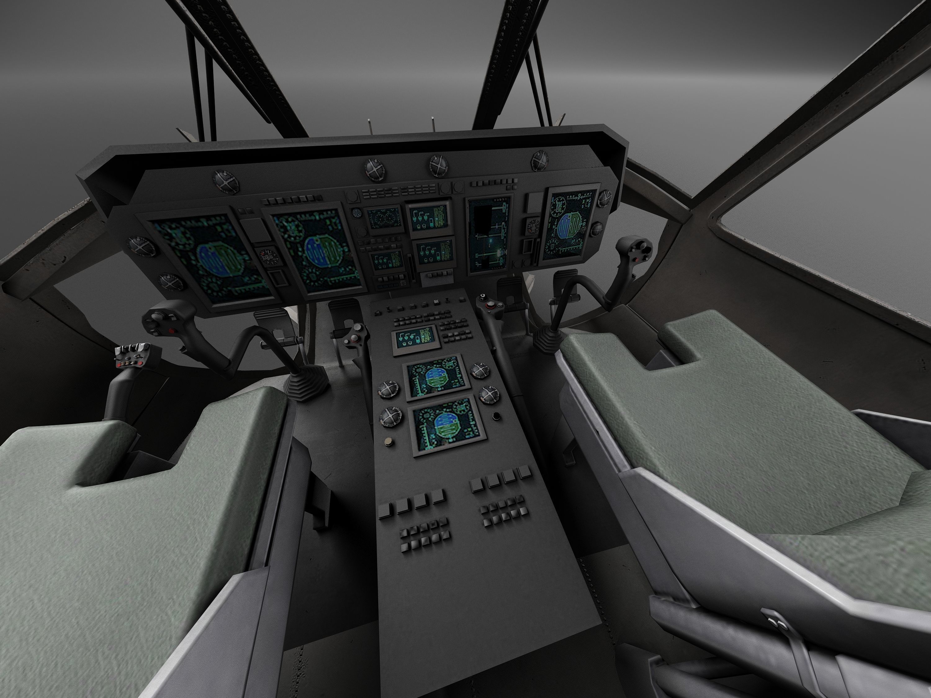 Sikorsky UH-60a Black Hawk 3D model_11