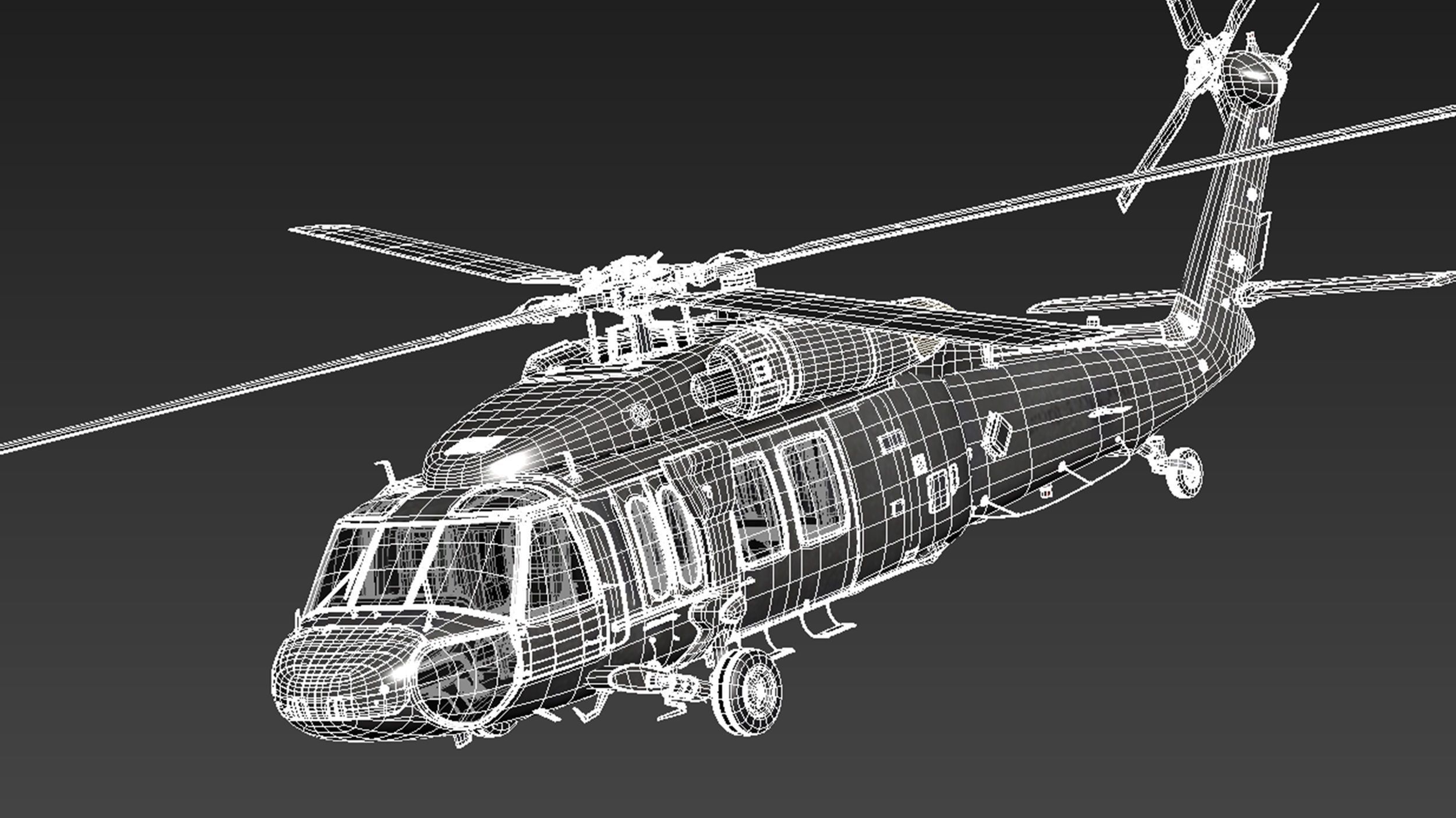 Sikorsky UH-60a Black Hawk 3D model_14