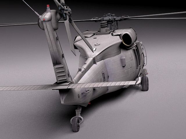 Sikorsky UH-60a Black Hawk 3D model_16
