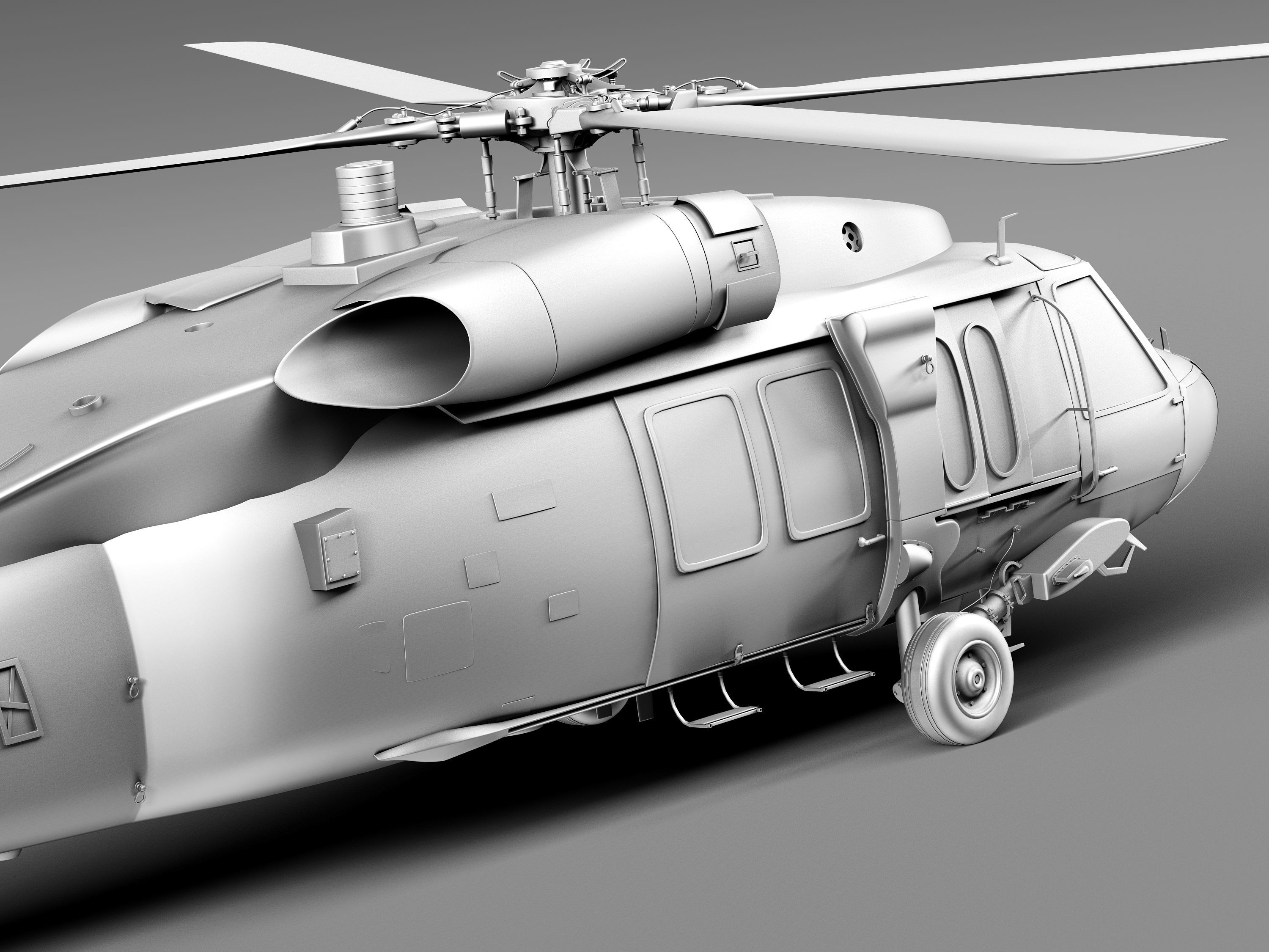 Sikorsky UH-60a Black Hawk 3D model_20