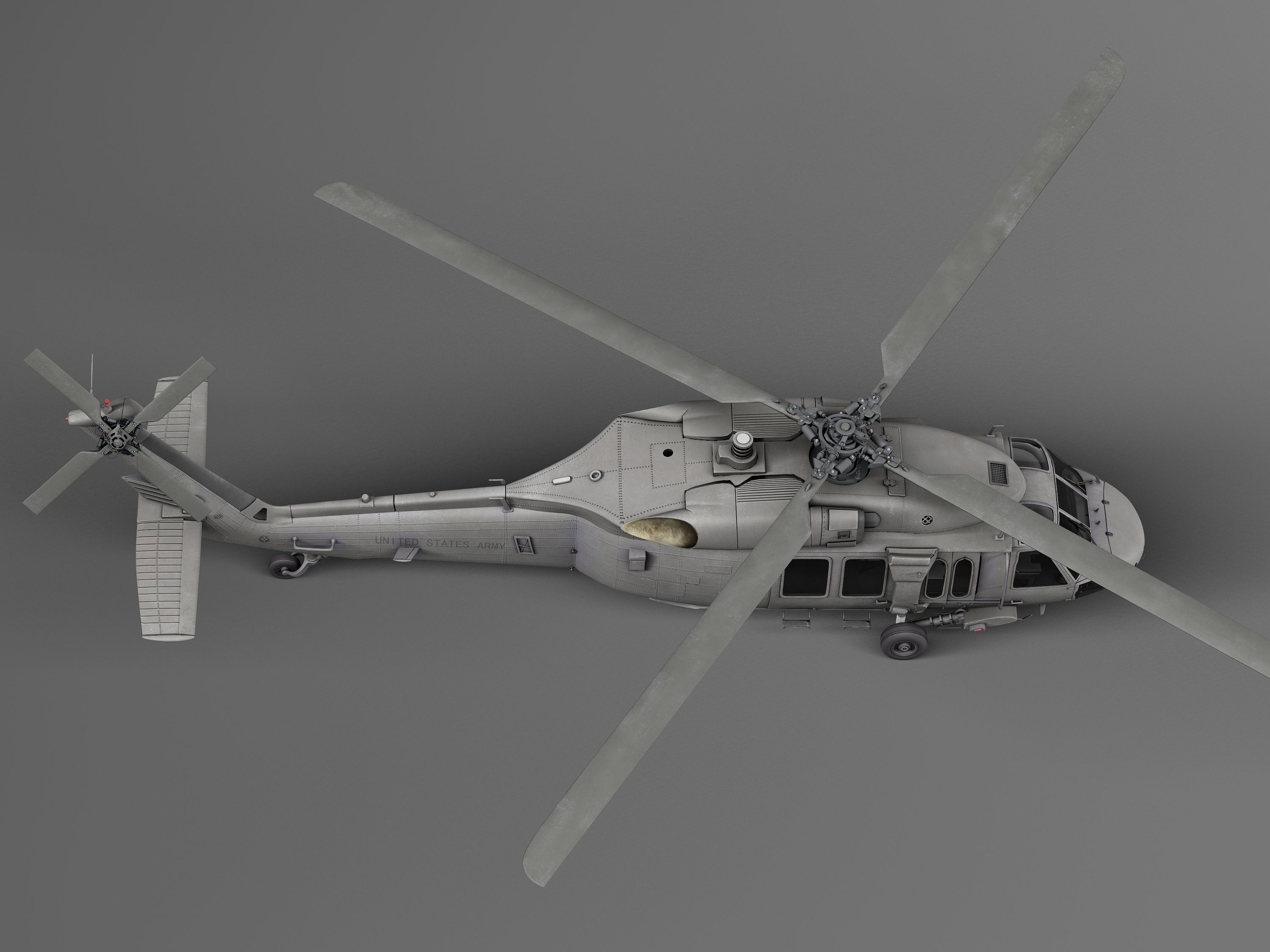 Sikorsky UH-60a Black Hawk 3D model_8