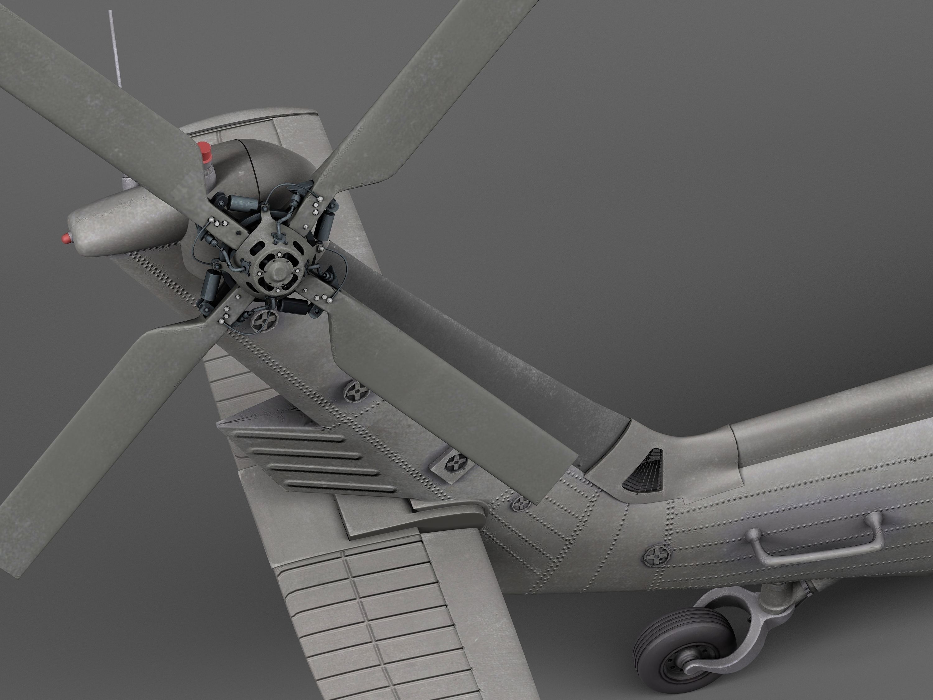 Sikorsky UH-60a Black Hawk 3D model_9