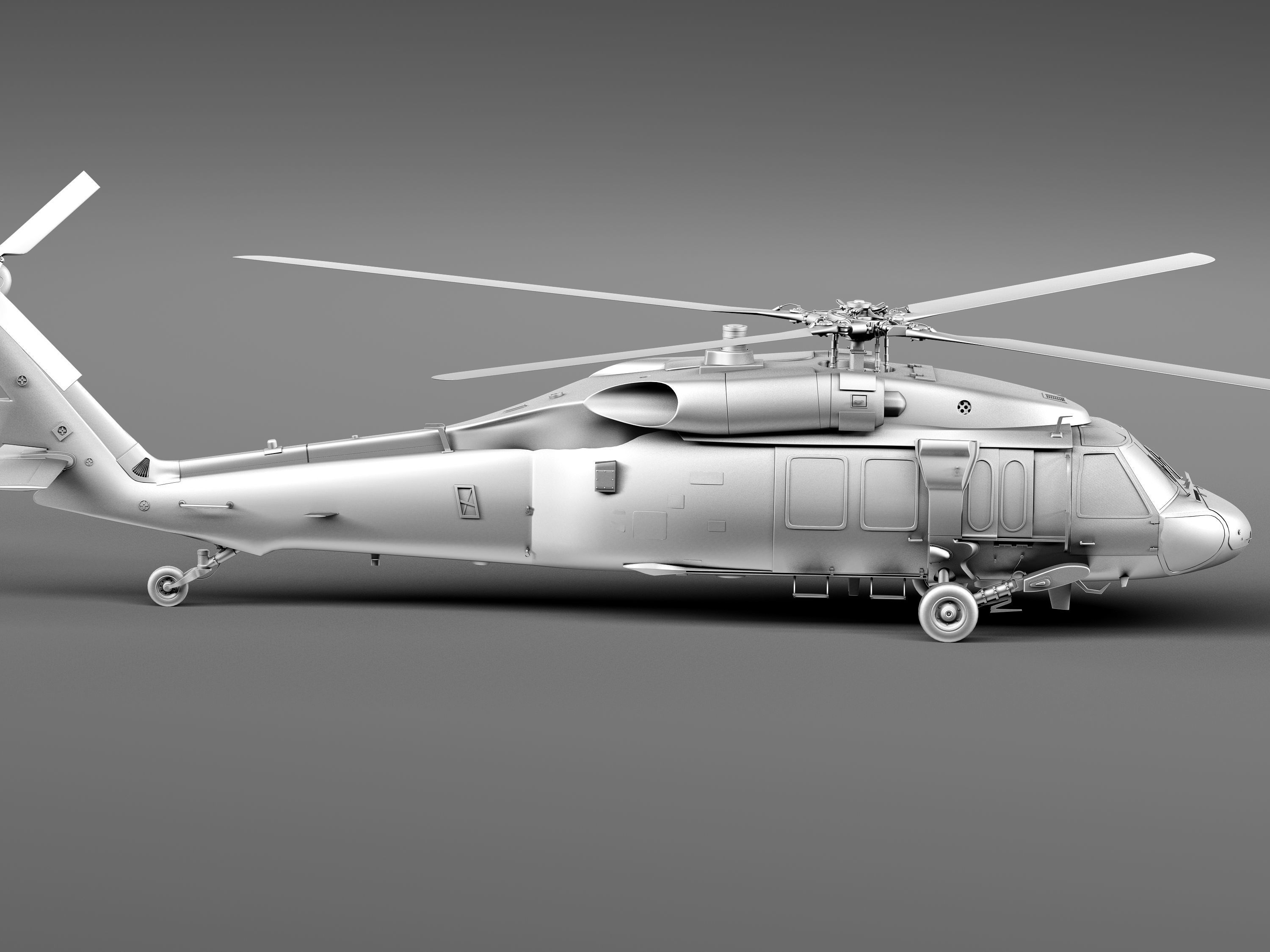Sikorsky UH-60a Black Hawk 3D model_23