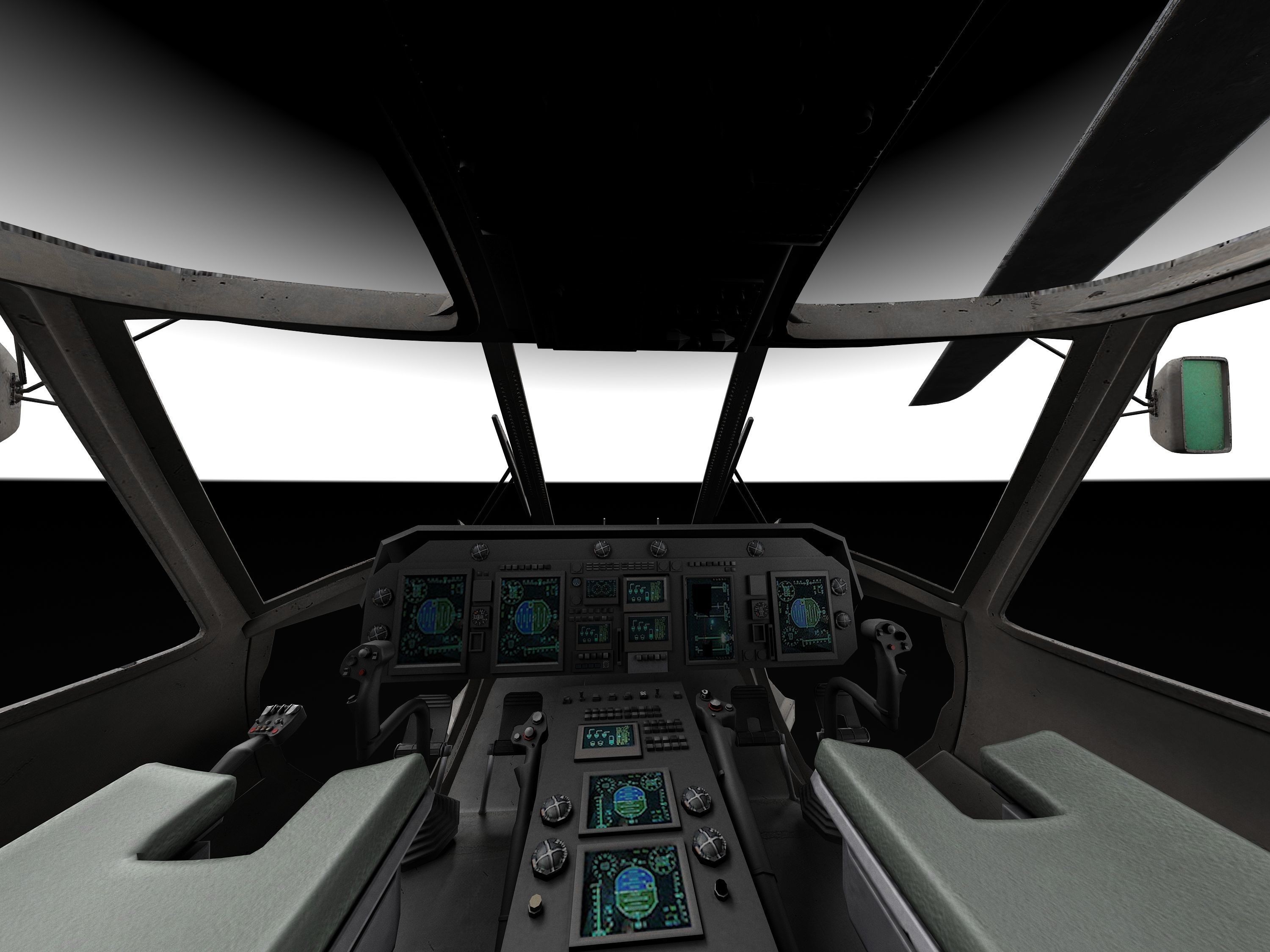 Sikorsky UH-60a Black Hawk 3D model_12