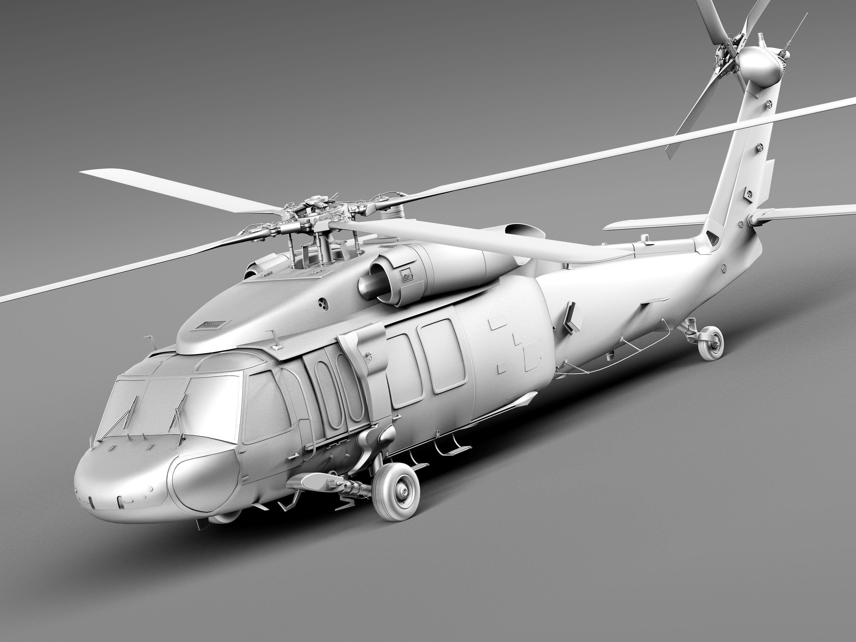 Sikorsky UH-60a Black Hawk 3D model_17