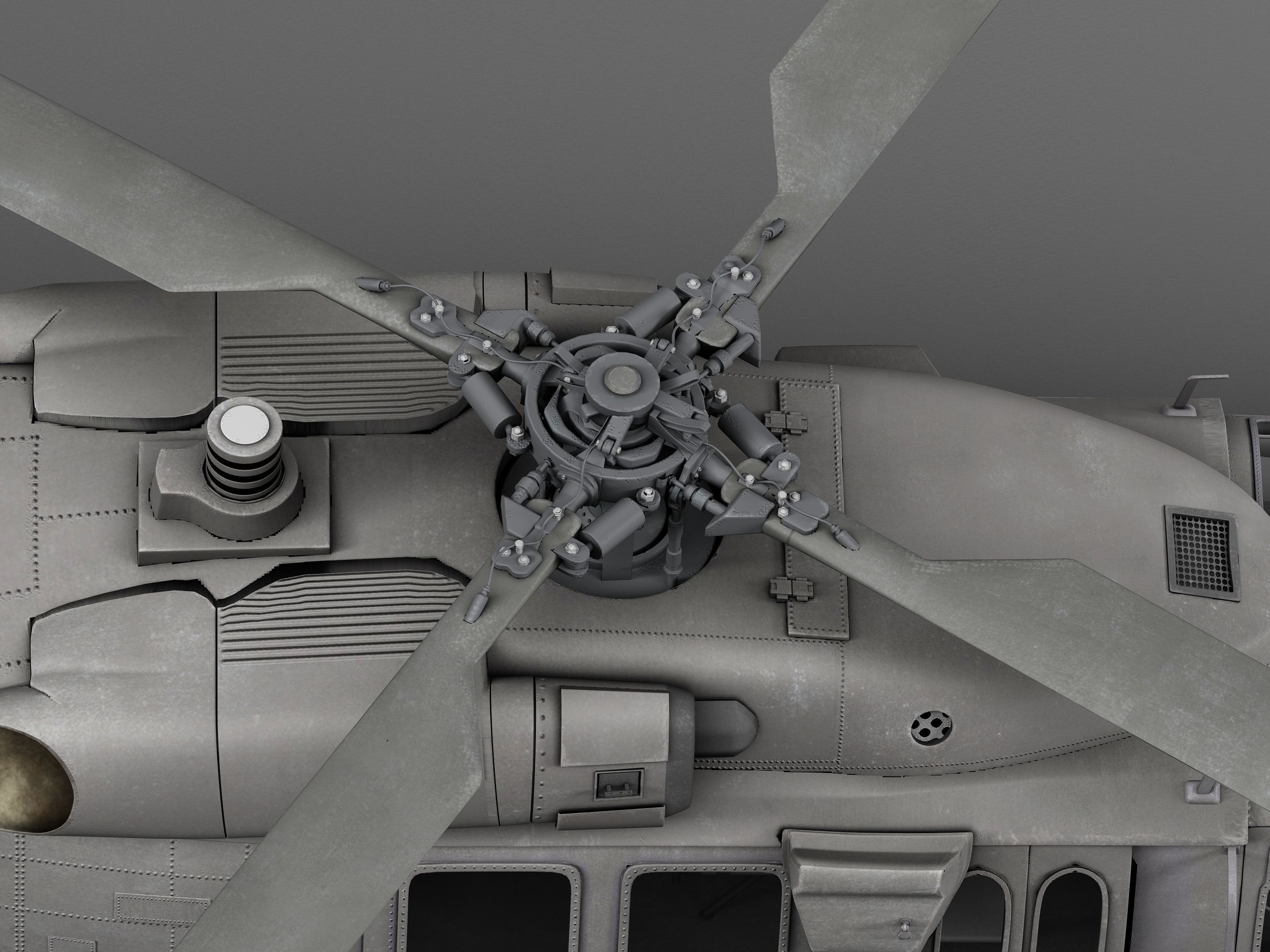 Sikorsky UH-60a Black Hawk 3D model_7