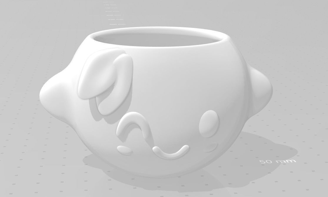 Cute Lemon Flower Pot  3D print model_1