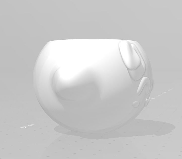 Cute Lemon Flower Pot  3D print model_4