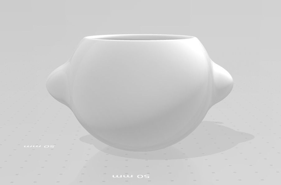 Cute Lemon Flower Pot  3D print model_5