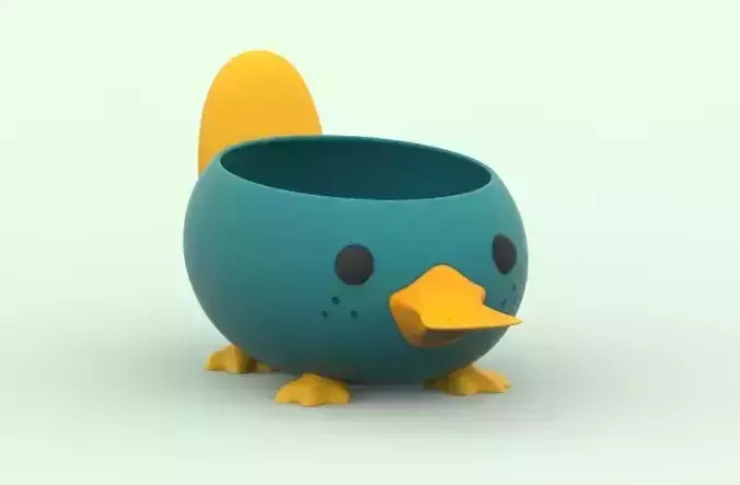 Cute Platypus Flower Pot 