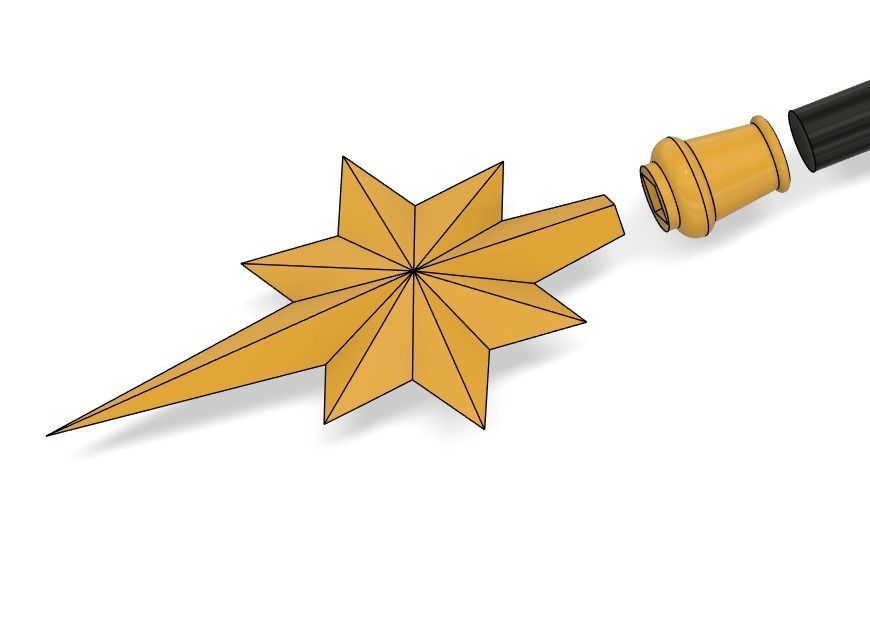 Hololive - Hoshimachi Suisei Axe 3d model 3D print model_3