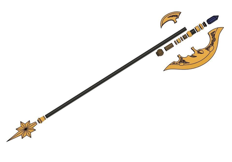 Hololive - Hoshimachi Suisei Axe 3d model 3D print model_2