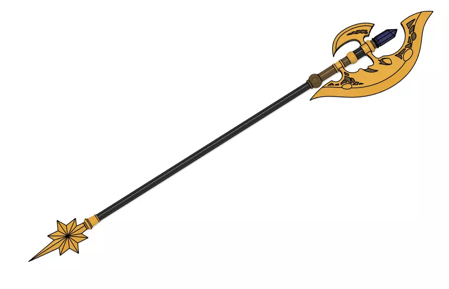 Hololive - Hoshimachi Suisei Axe 3d model 3D print model_0