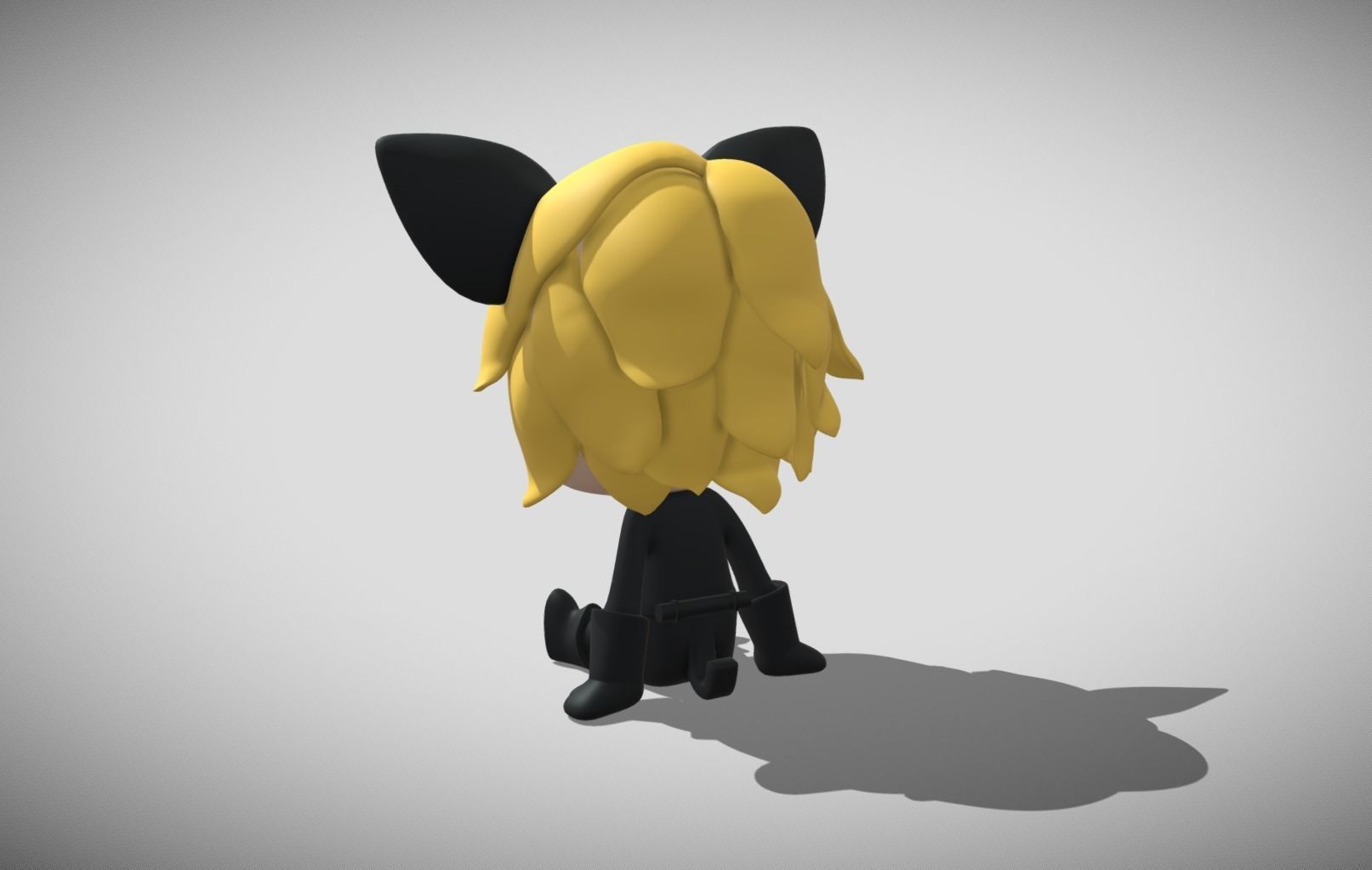 Cat Noir - Miraculous Ladybug Chibi Figure 3D Printable 3D print model_3
