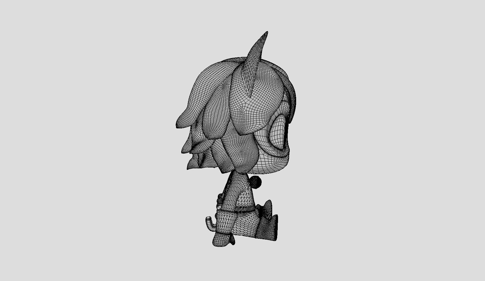 Cat Noir - Miraculous Ladybug Chibi Figure 3D Printable 3D print model_8